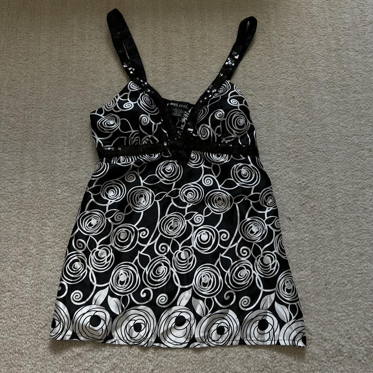 Wet Seal Women's Tank top - Black/Multi - M – wet seal sequin top size medium make …