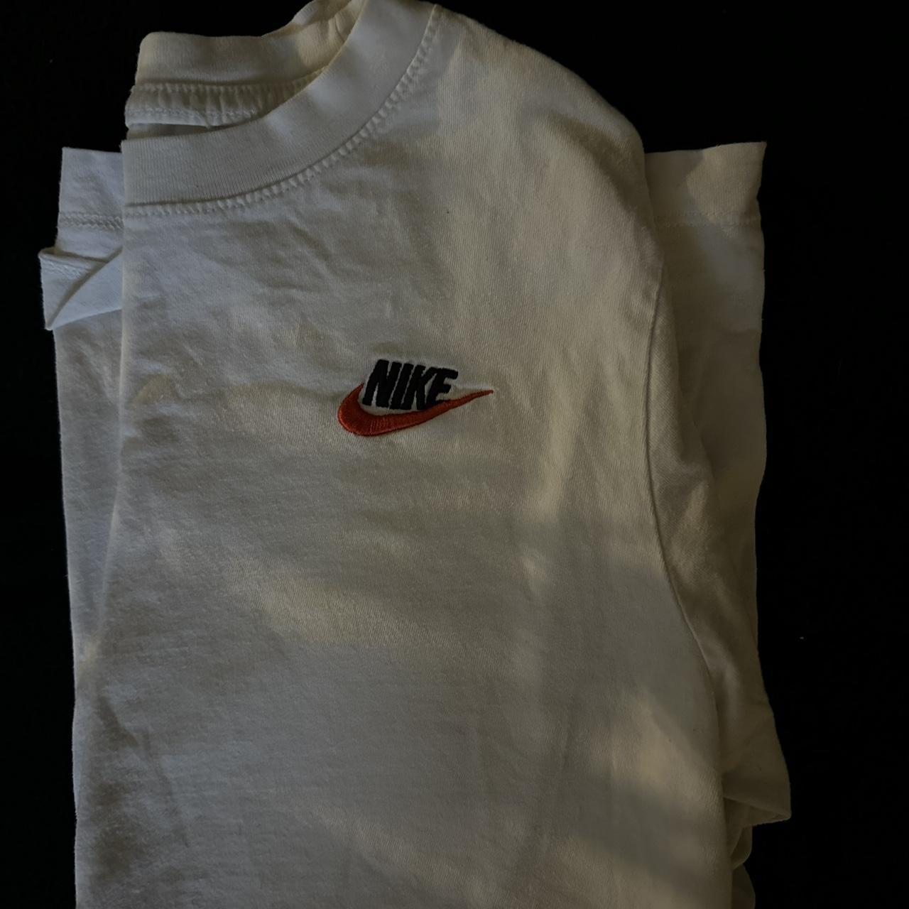 small white nike top - Depop