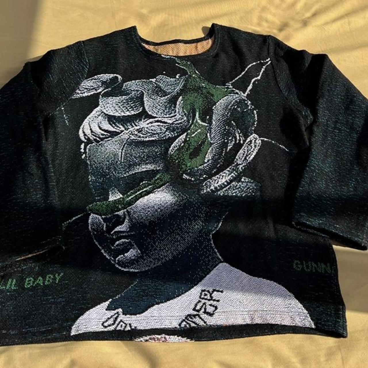 Tapestry sweater Lil baby and Gunna Album cover Depop