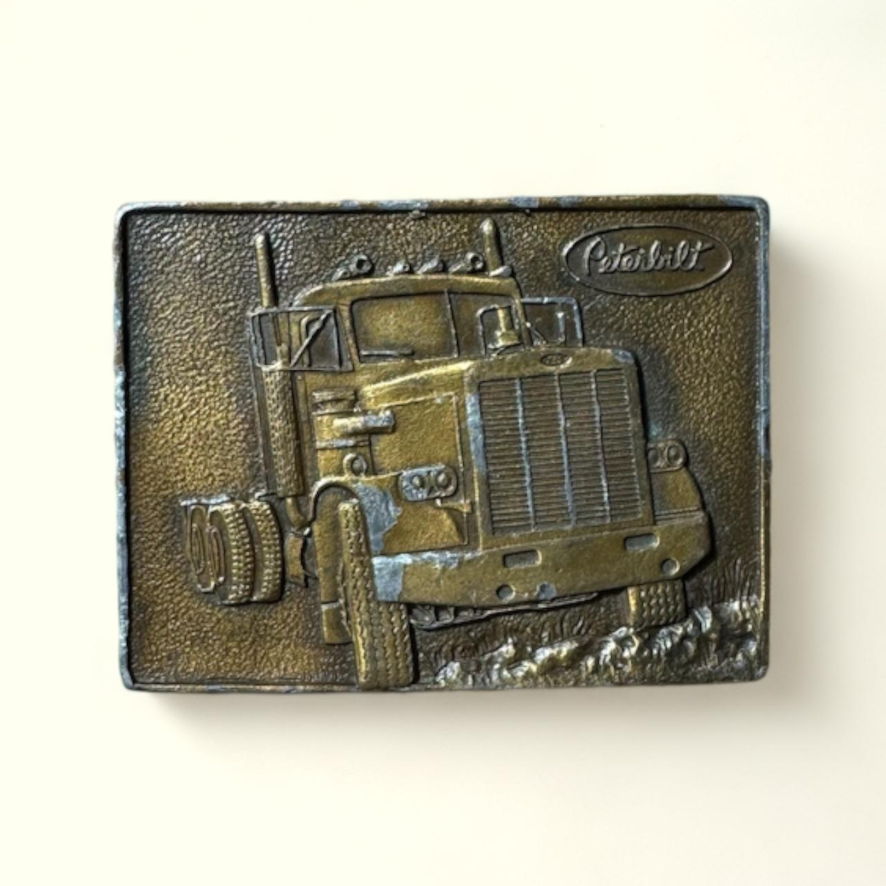 VINTAGE 1976 PETERBILT BELT BUCKLE MEASURES ABOUT. Depop