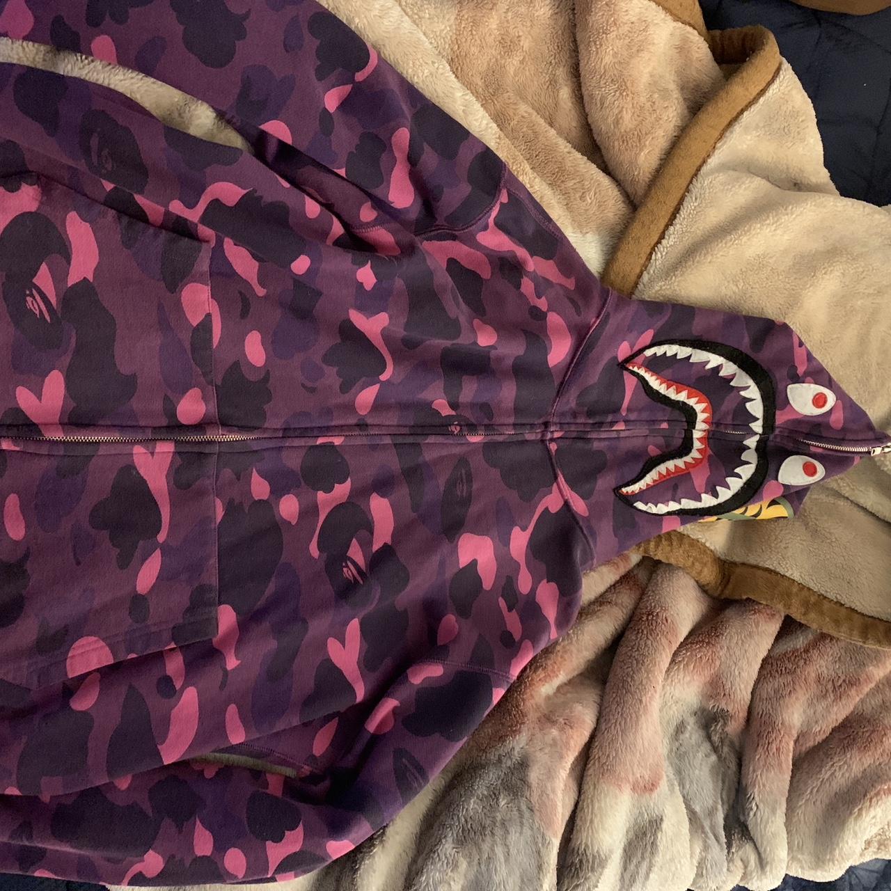 Bape purple sale sweatshirt