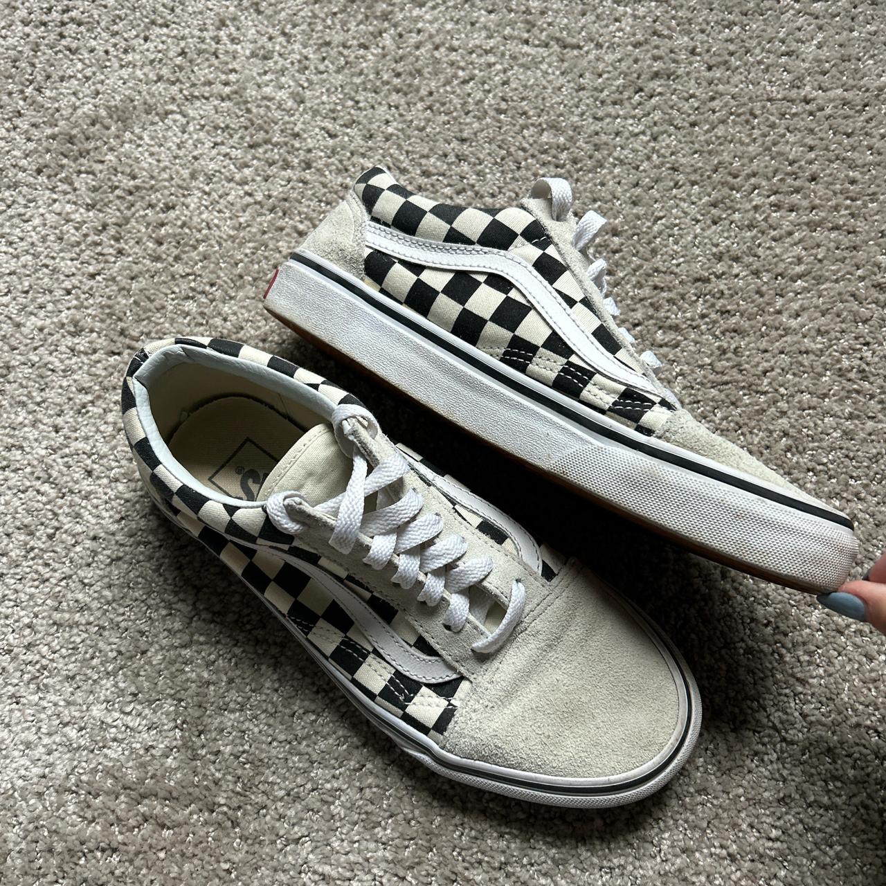 Vans checkered shoes. Worn a couple times and shows. Depop