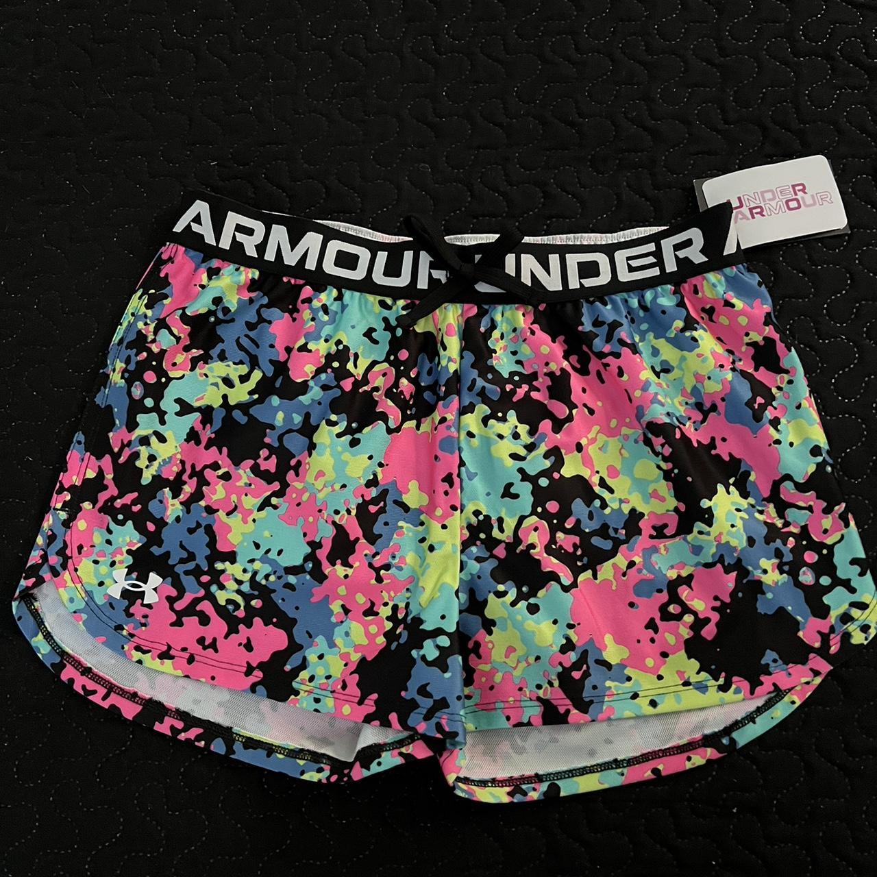 Girls' UA Play Up Printed Shorts (Extended Size)