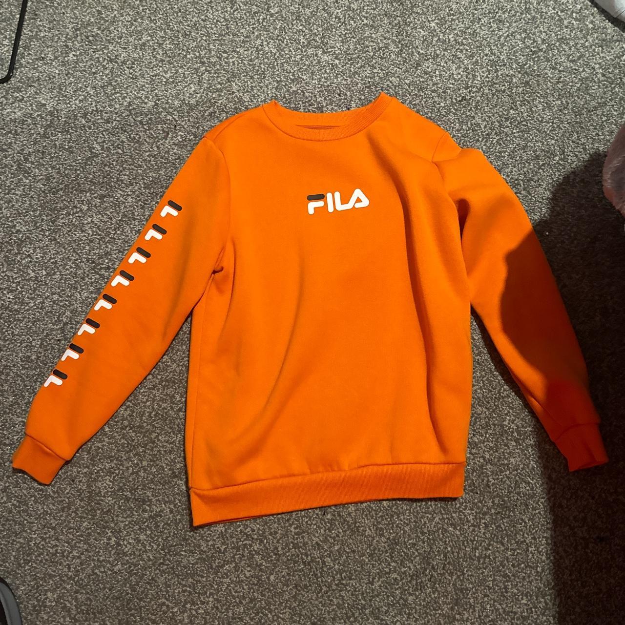 Fila on sale orange sweatshirt