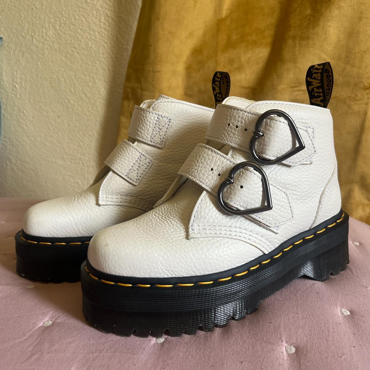 full white doc martens
