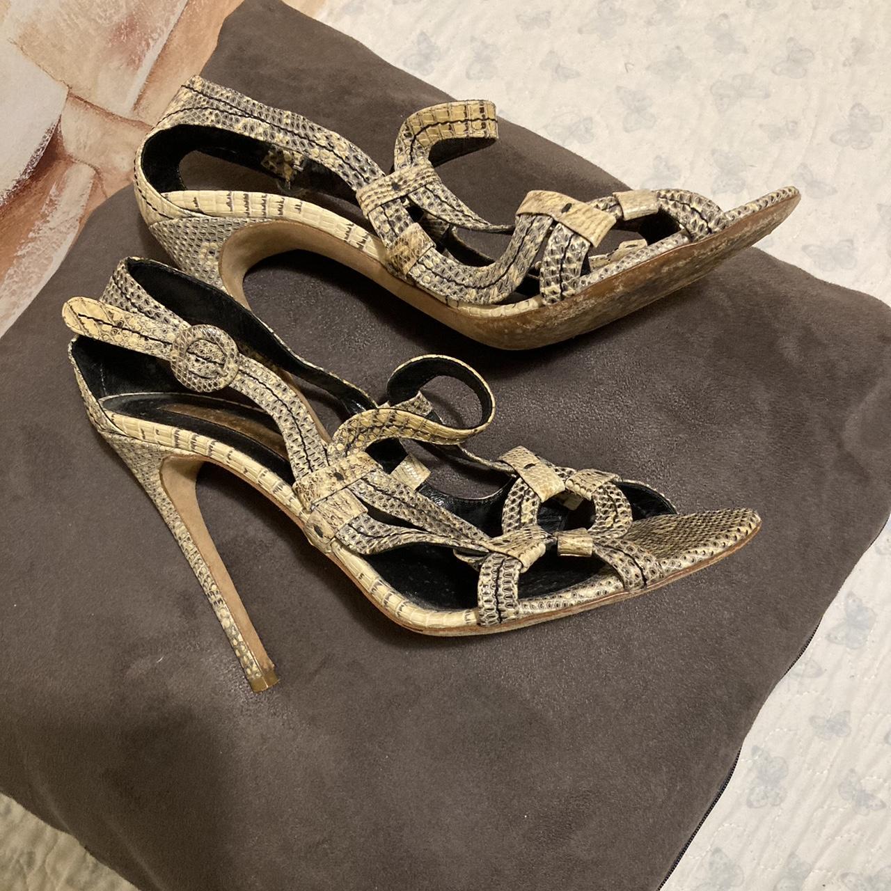 Designer Rupert Sanderson London ladies snakeskin Depop