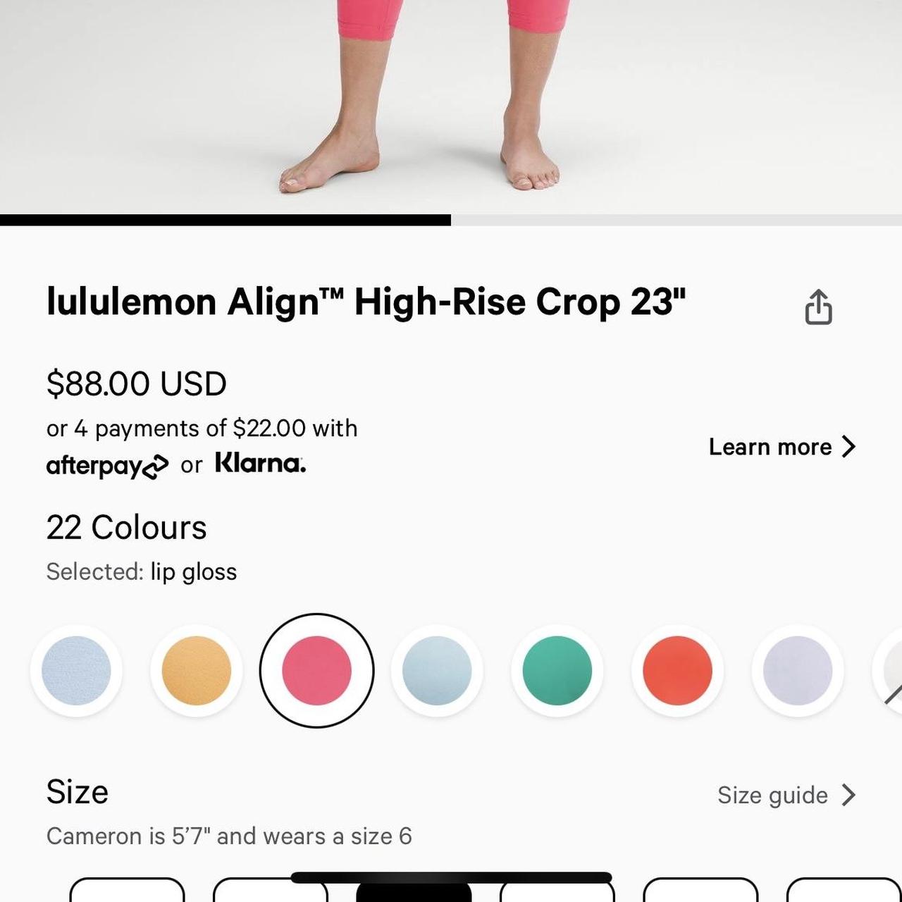 Lululemon Align 23'' Leggings NWT Color lipgloss - Depop