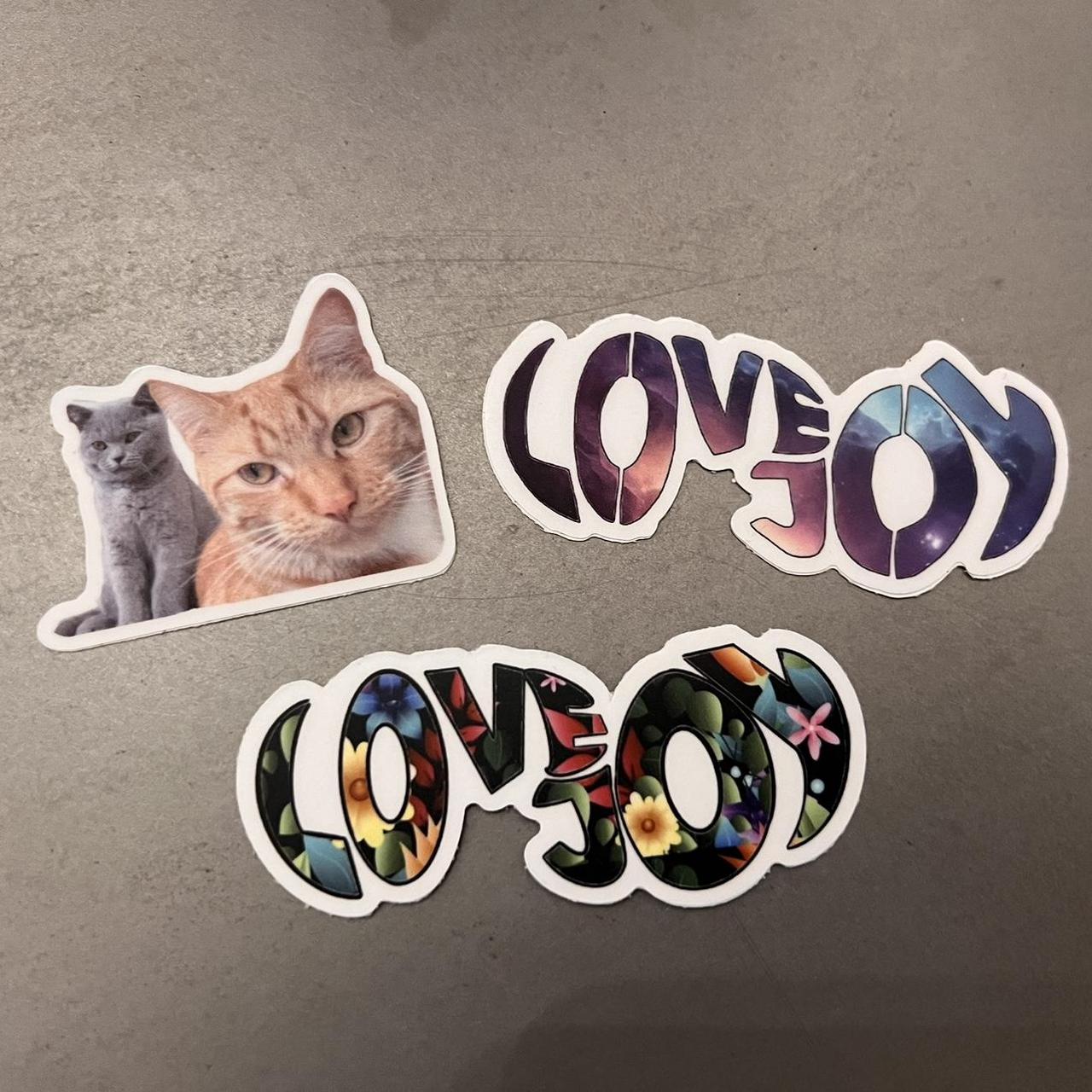 Lovejoy Stickers includes 2 name stickers and 1... - Depop