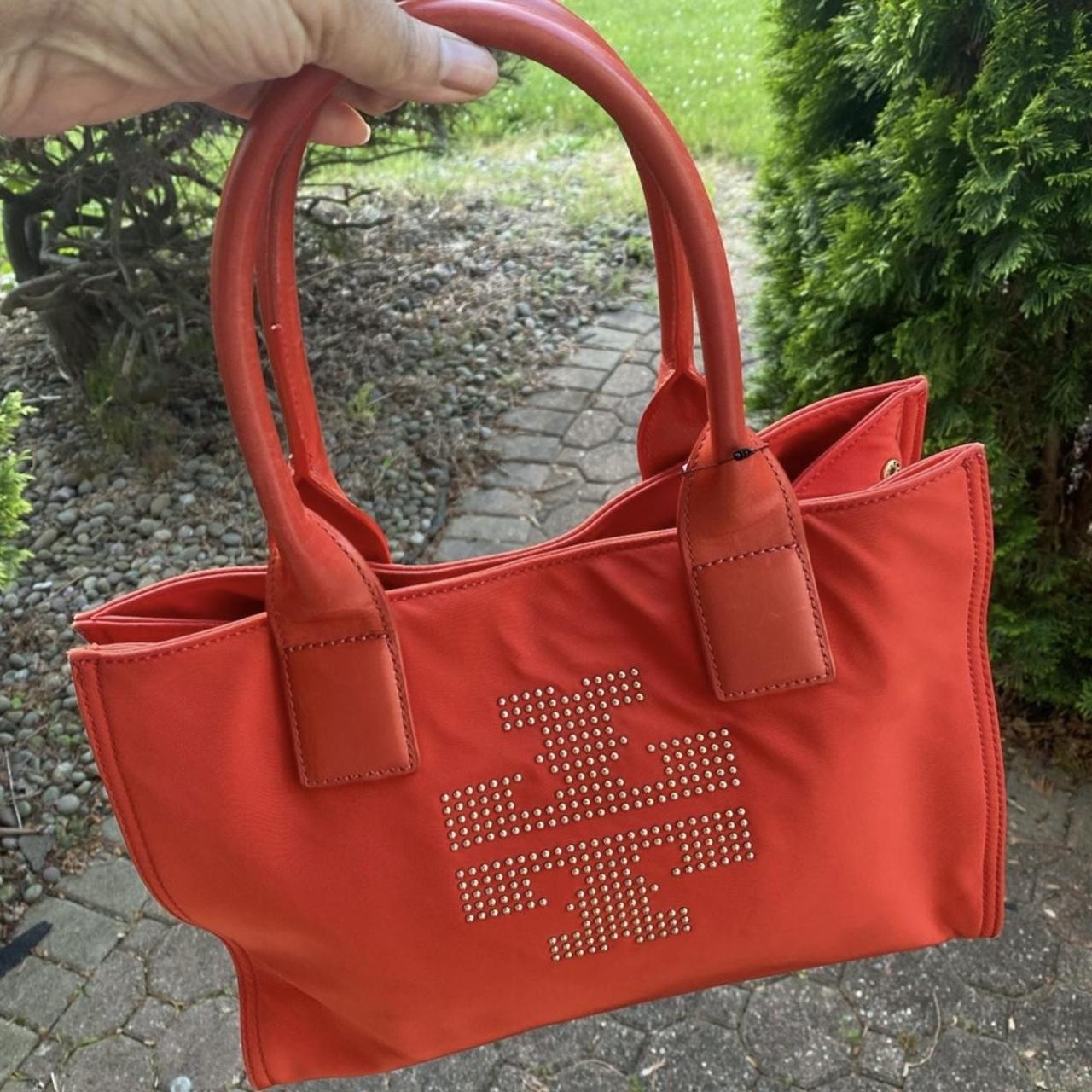 Tory Burch Caryall Orange outlet Tote Excellent Condition