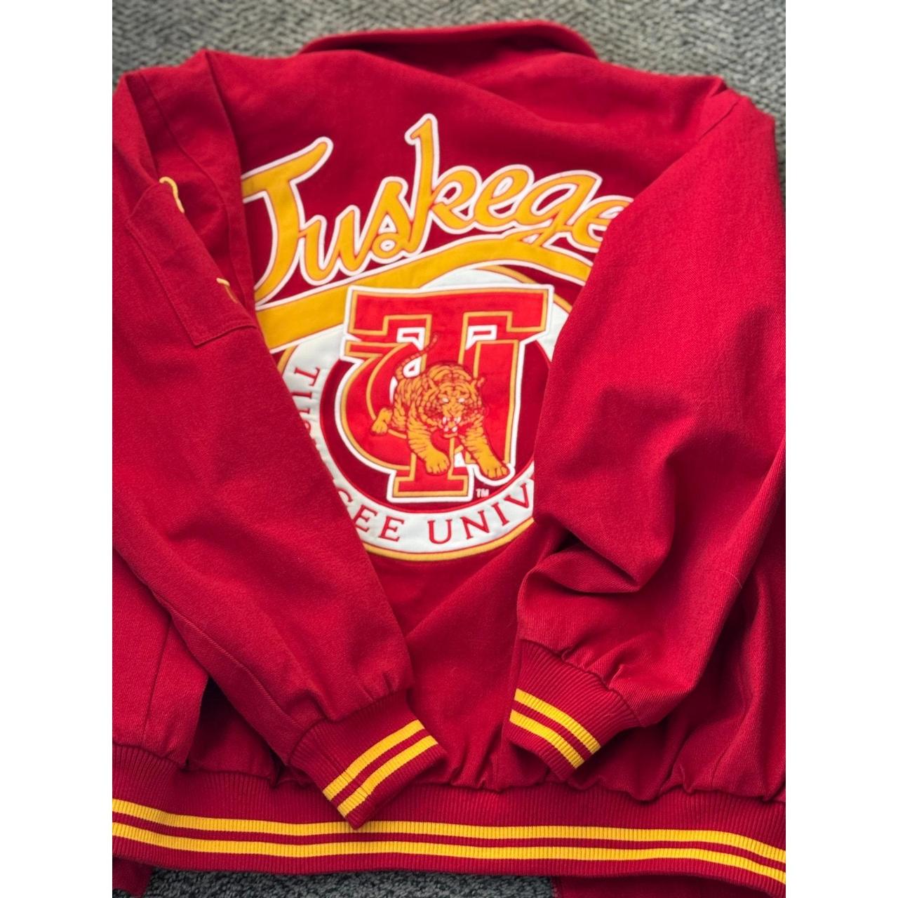 Source Unknown Men's Varsity Jacket - Red/Gold - … - image 2