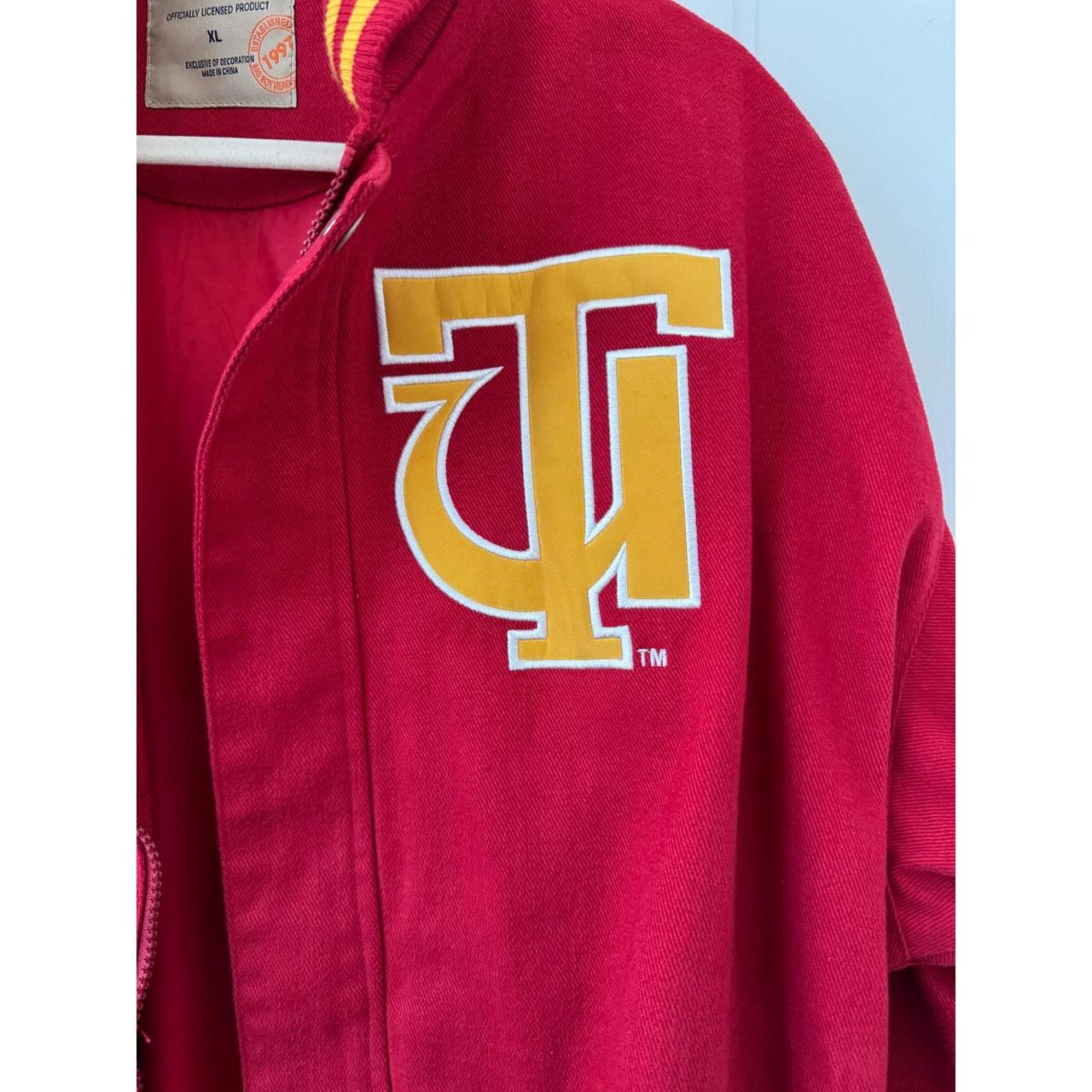 Source Unknown Men's Varsity Jacket - Red/Gold - … - image 4