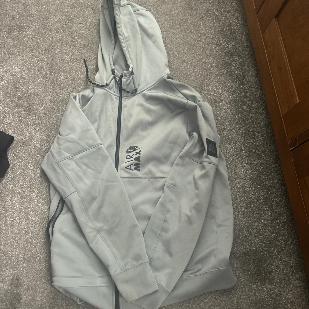 Large Grey Nike Air max jacket Great condition... - Depop