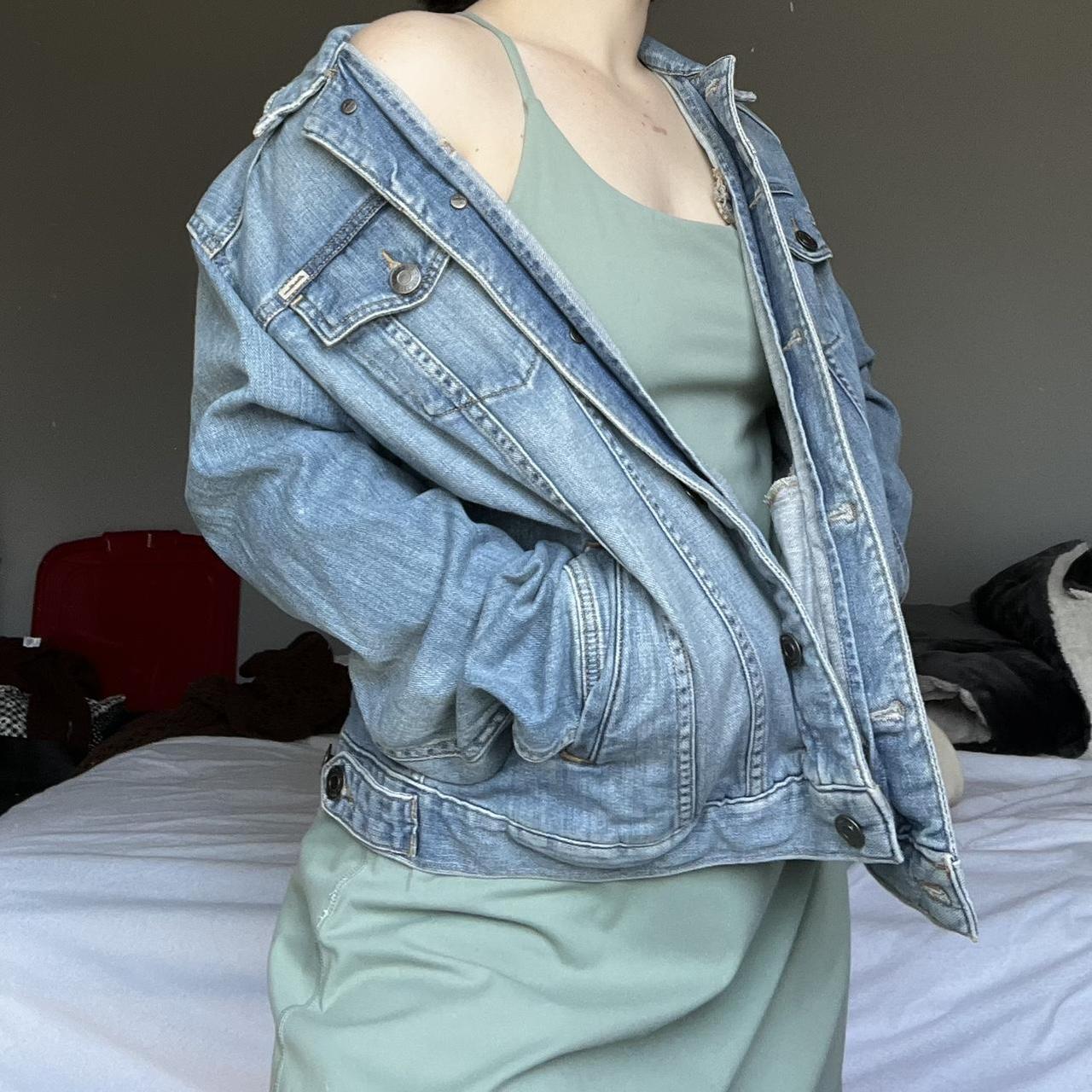 Extra large Eddie Bauer denim jacket - Depop