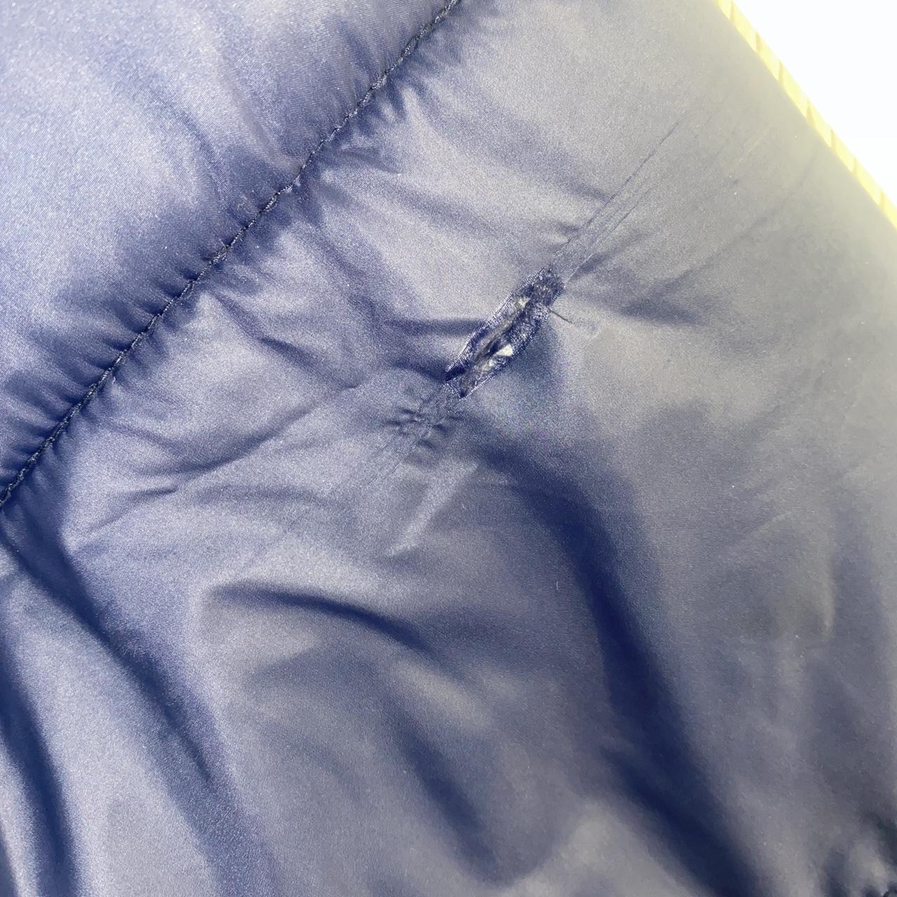 Men L puff winter coat. Patch on back, small rip in... Depop