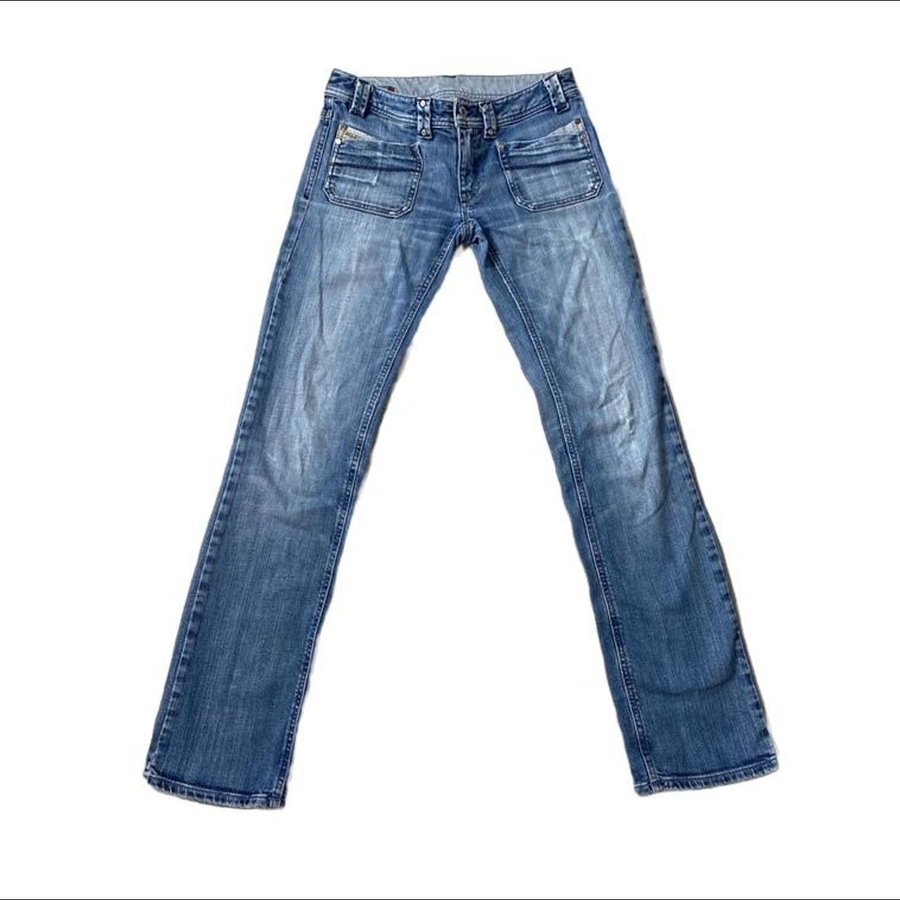 Y2K DIESEL JEANS LOW RISE STYLE LIGHT WASH POCKETS... Depop