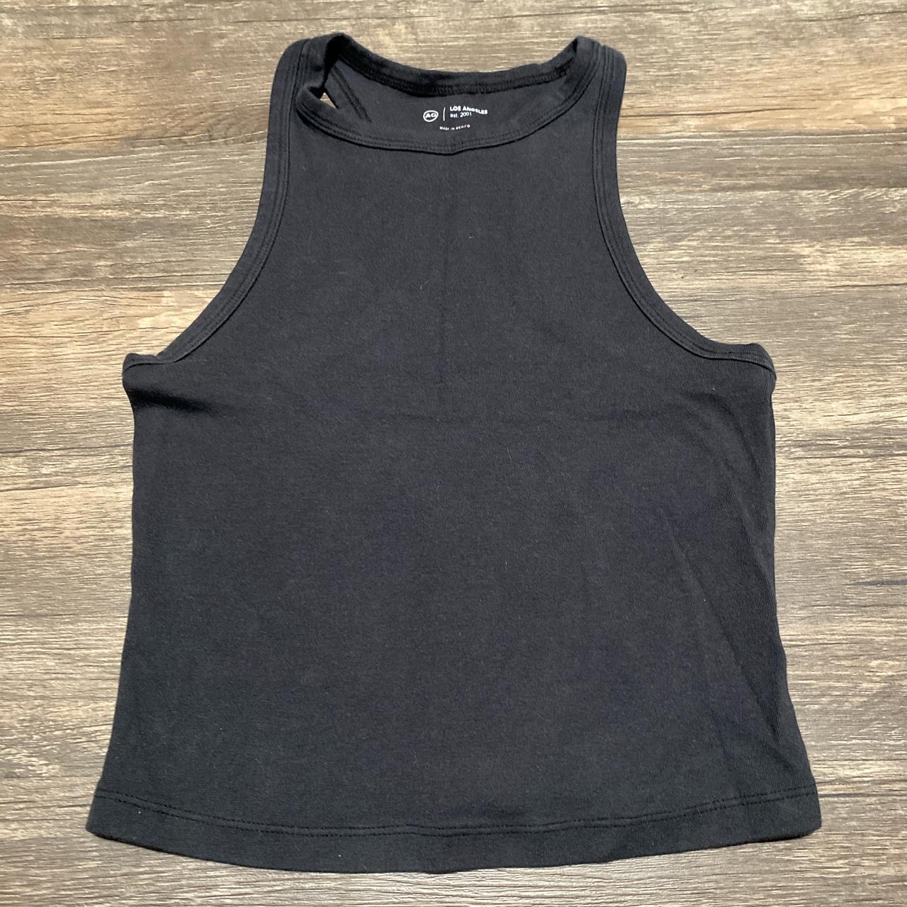 dark grey tank slightly cropped Size: XS (fits XS/S) - Depop