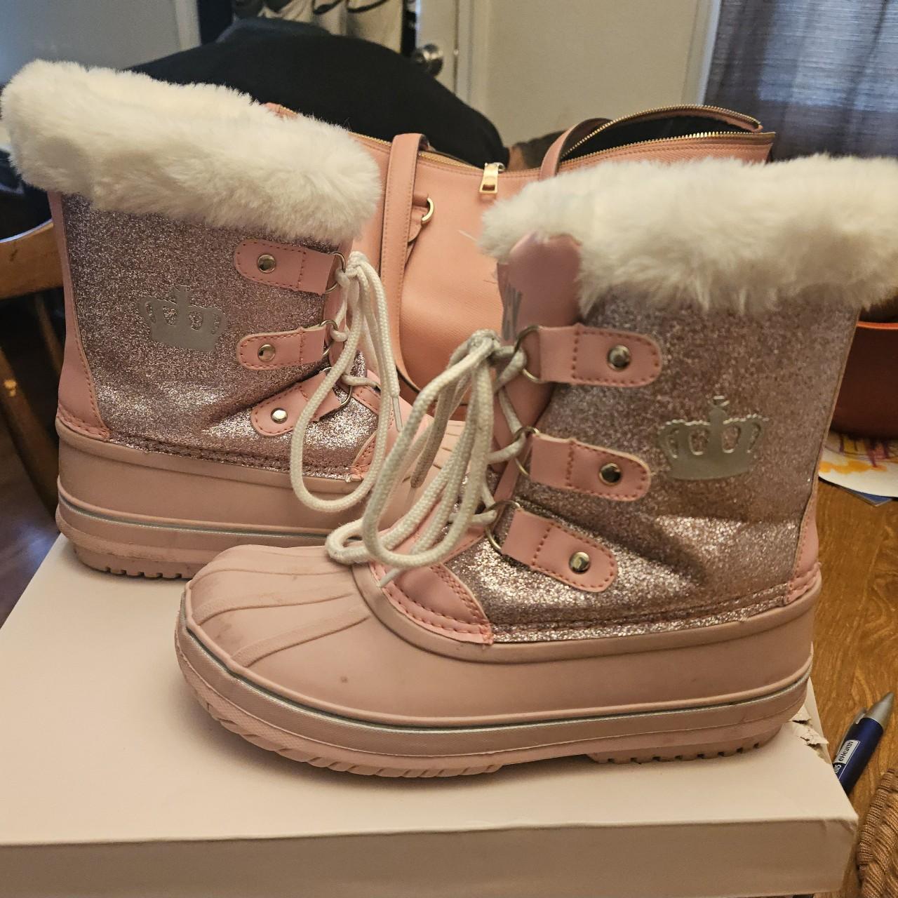 Juicy couture glitter boots best sale