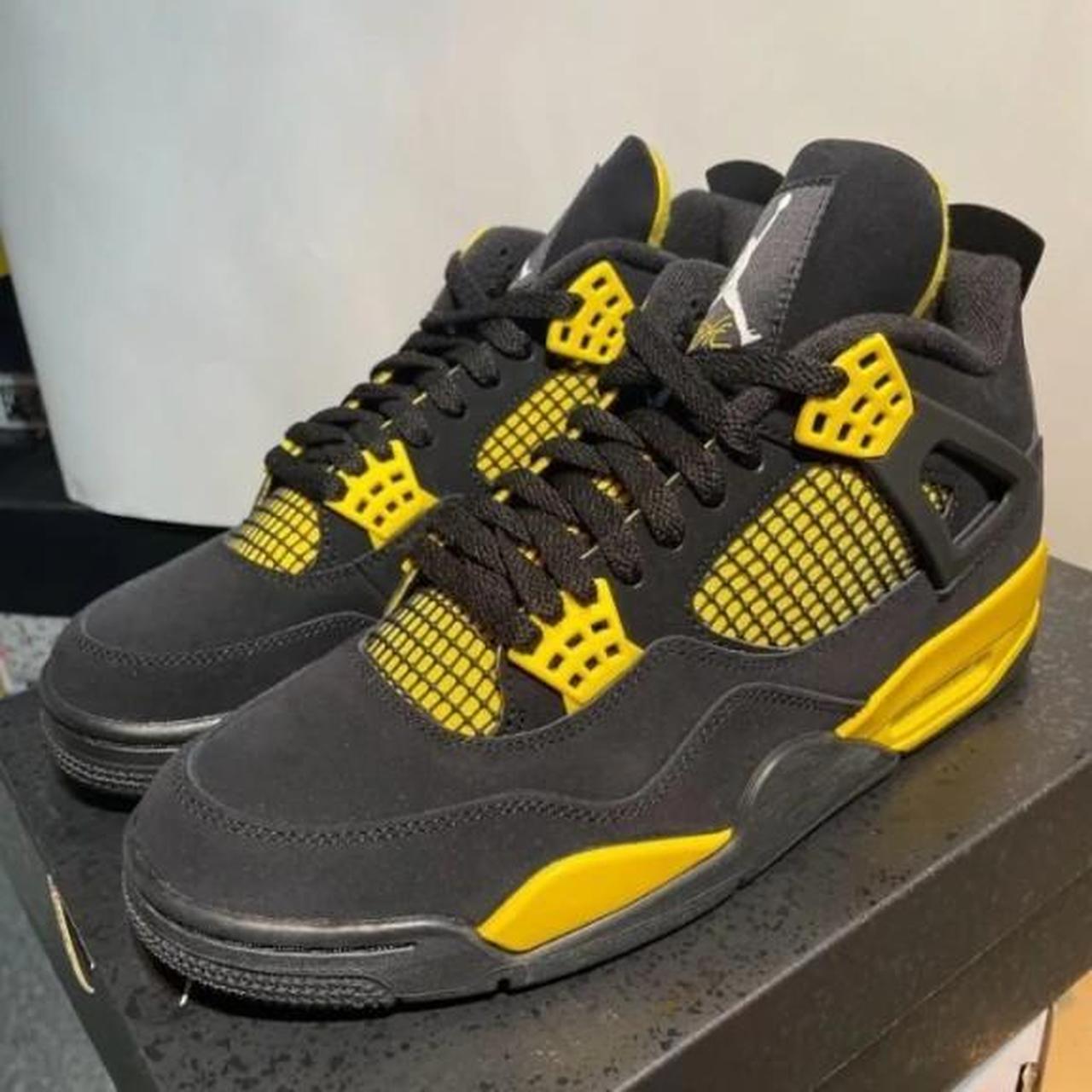 Jordan 4 Thunder Yellow Any size available Message... - Depop