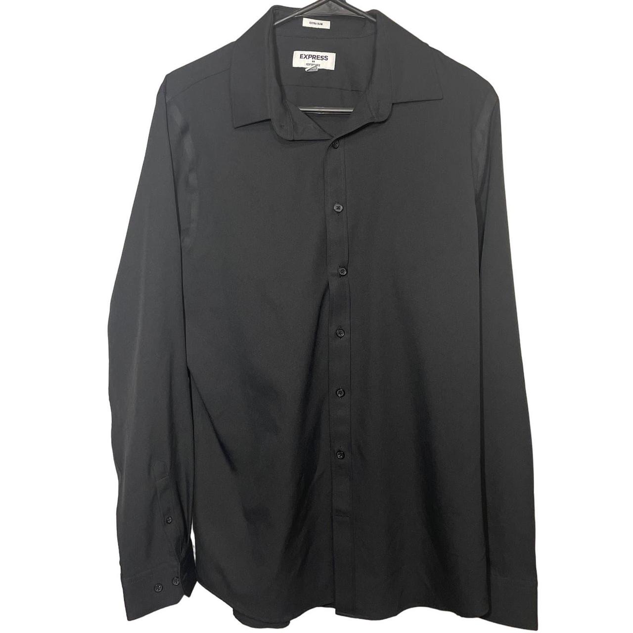 Express black dress shop shirt