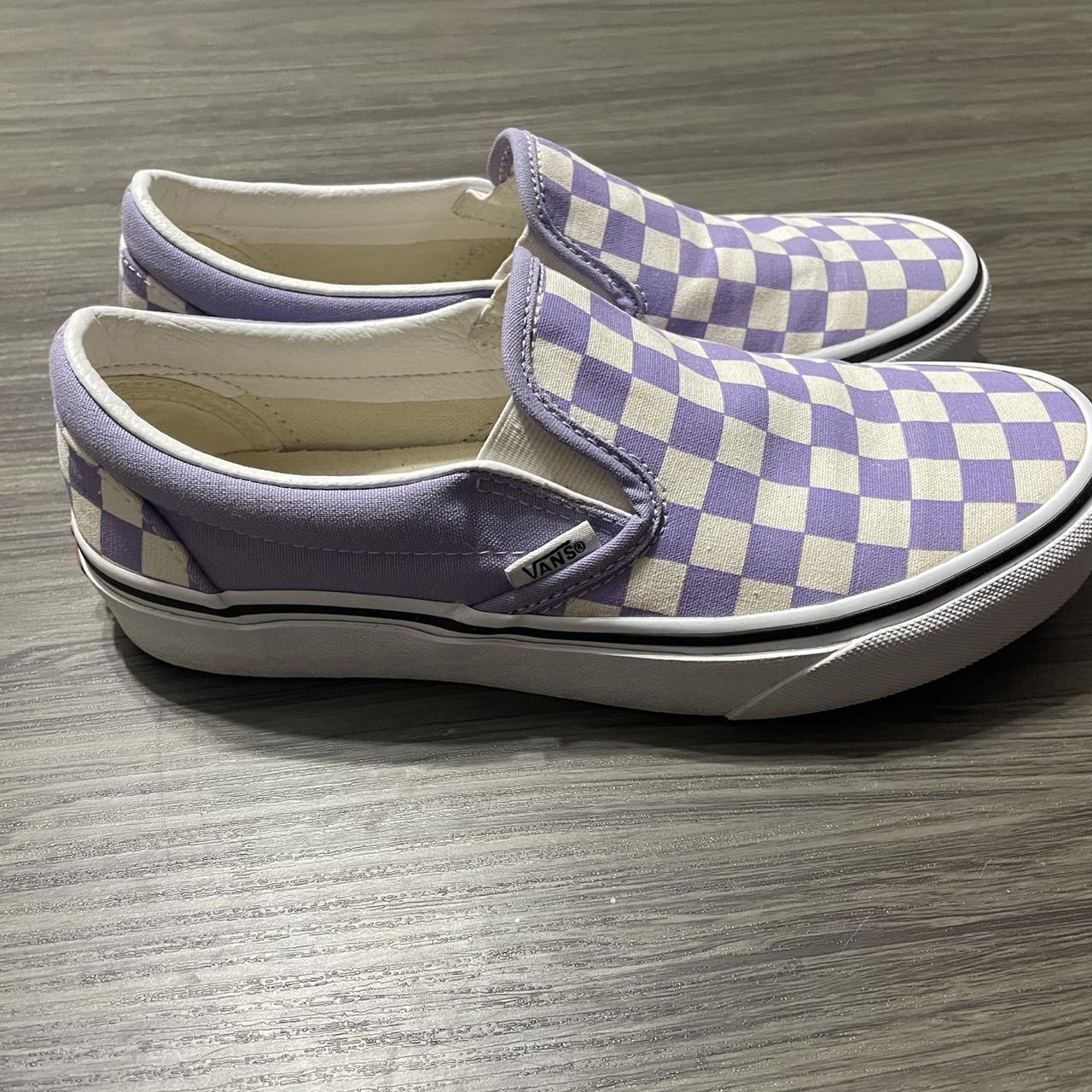 Vans Women's Sneakers Purple US – Vans classic checkerboard