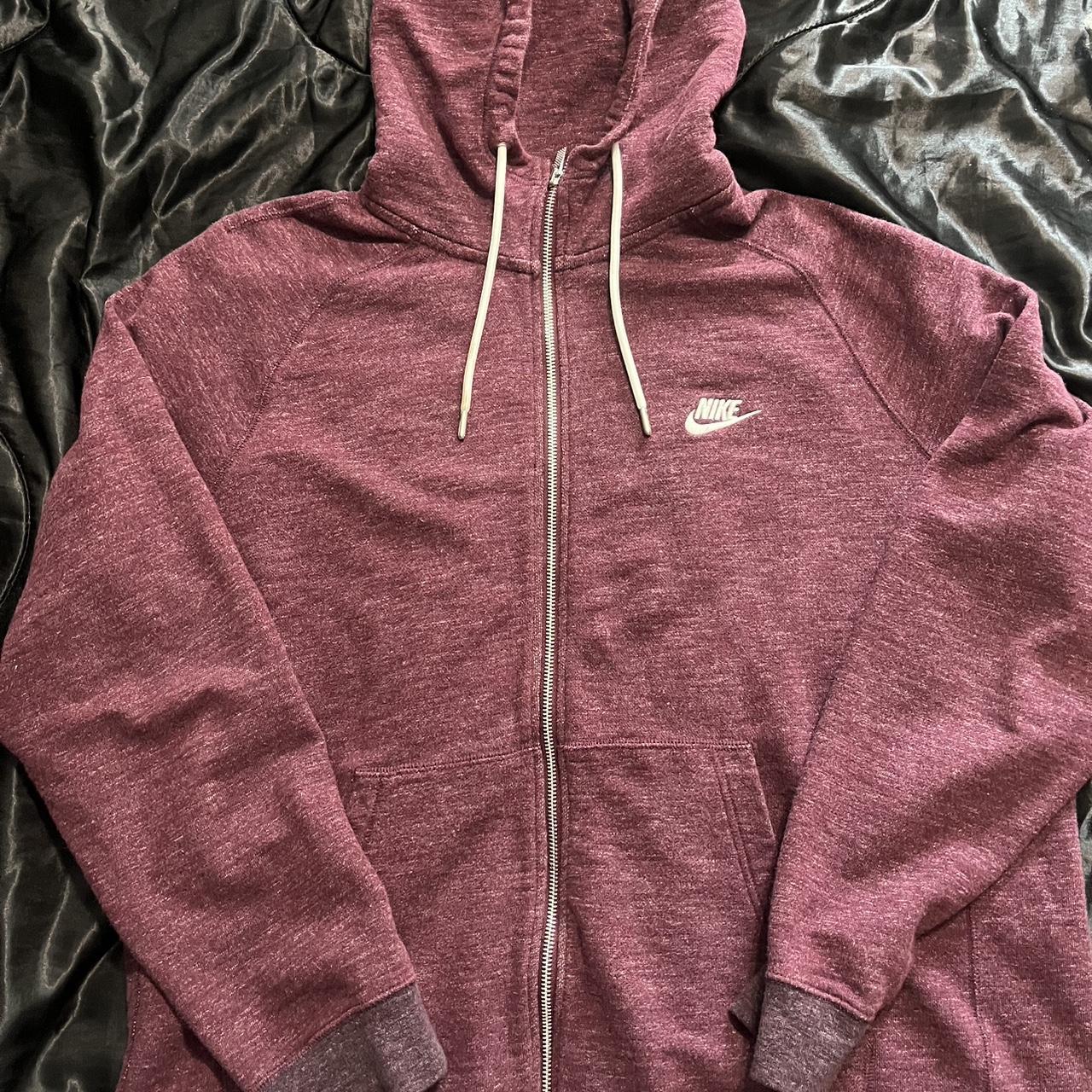 burgundy nike hoodie mens