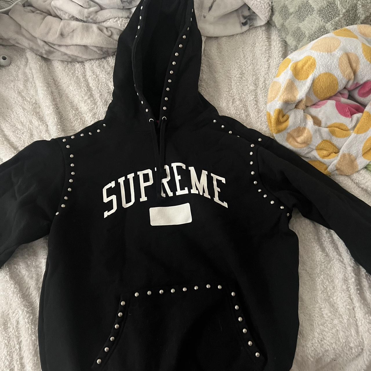 Supreme eyelet hoodie discount black