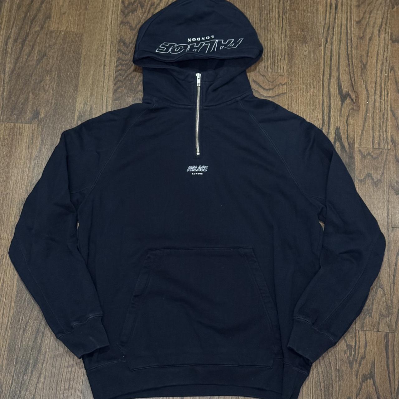 Palace spellout waffle zip hoodie, size large but | Depop