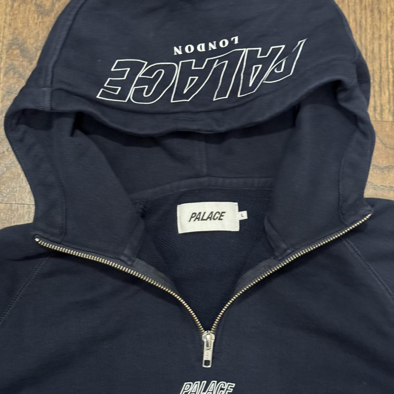 Palace spellout waffle zip hoodie, size large but | Depop