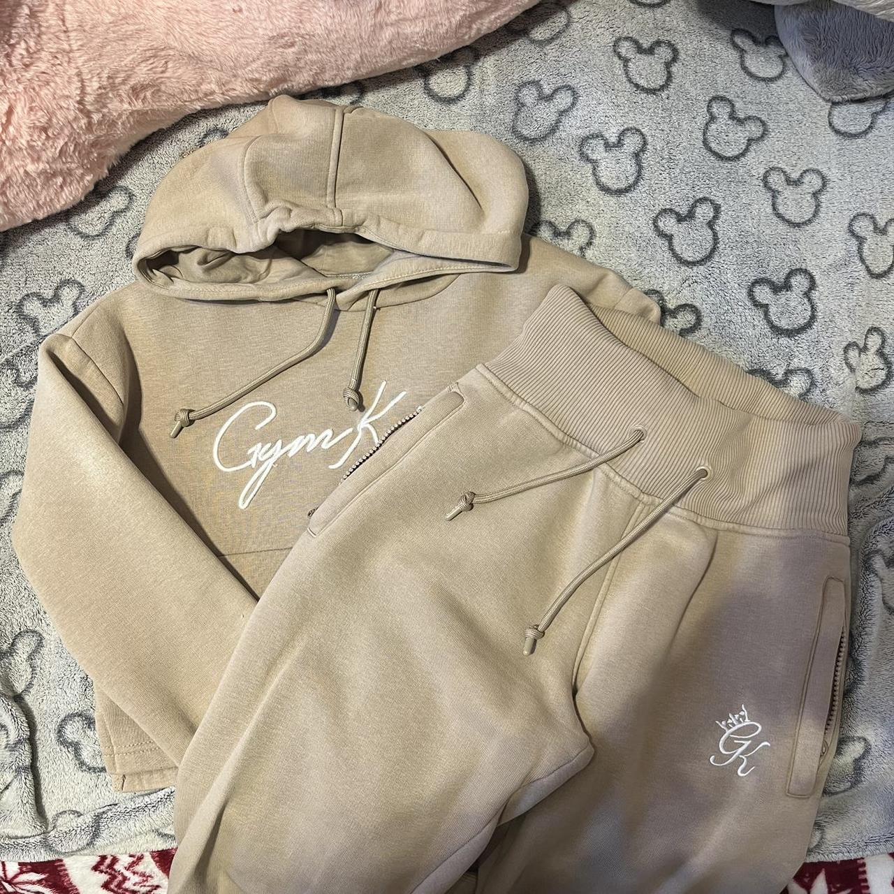 Beige arrullar gym king tracksuit