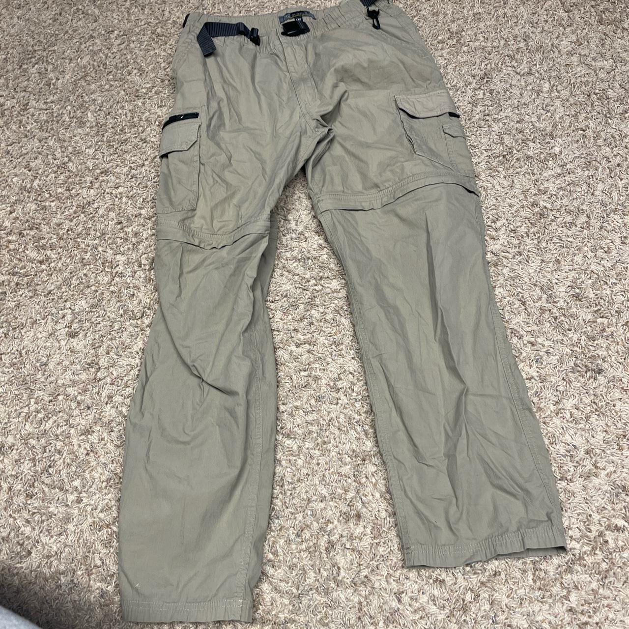 Cargo Pants that zip into shorts •Size L or 32... Depop