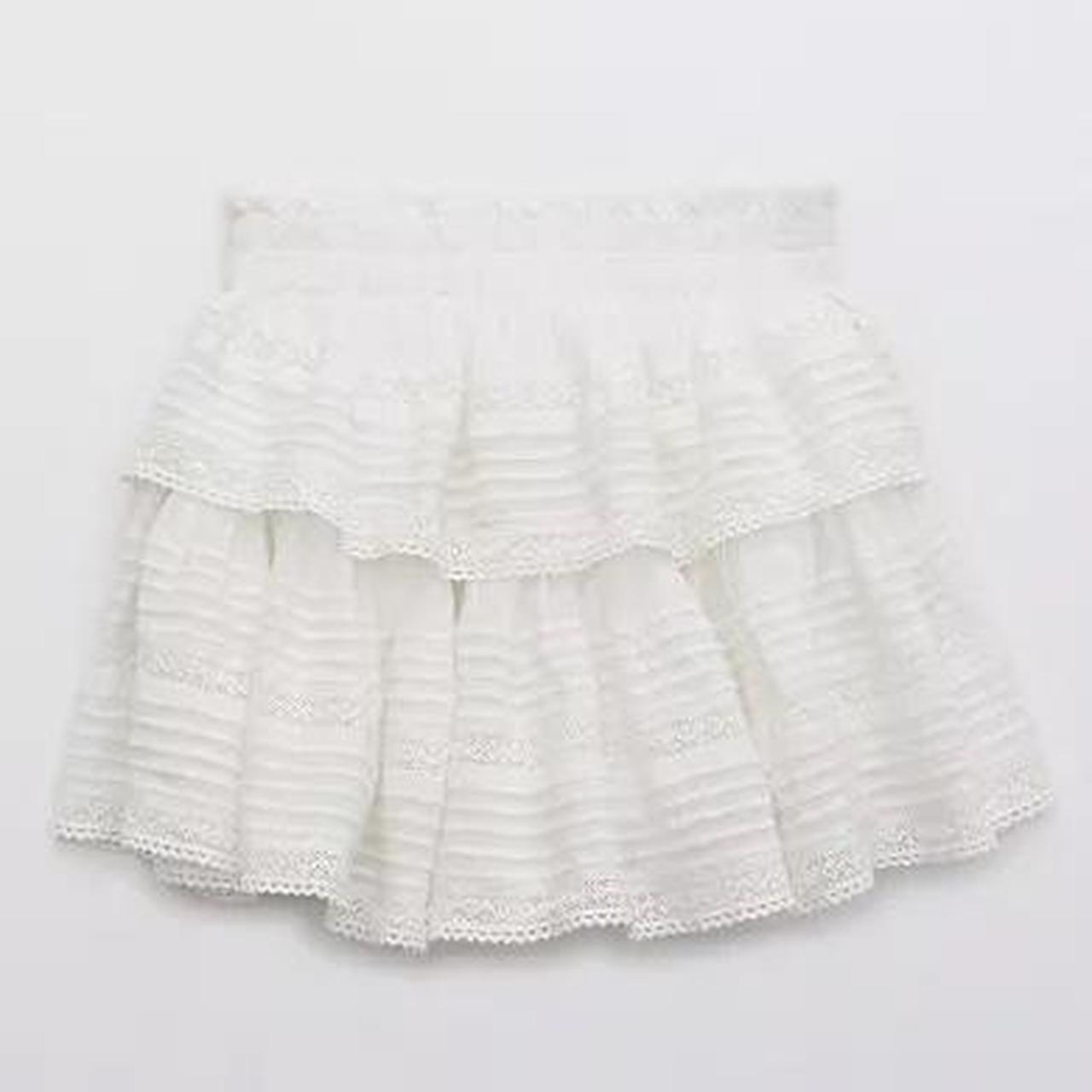 EXPRESS NEW white skirt, love shack fancy aerie dupe Tan Size XS - $15 (78%  Off Retail) New With Tags - From Amelia
