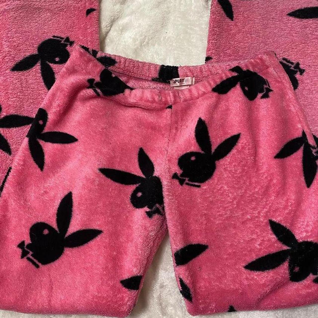 Playboy rare pajama pants Hot pink has a brown... Depop