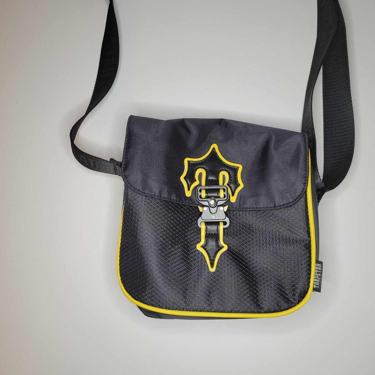 Trapstar Yellow and Black Bag trapstar streetwear... Depop