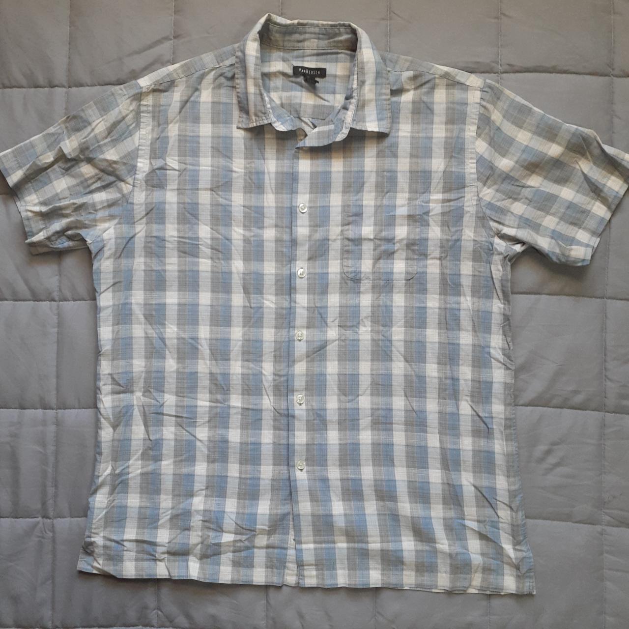 Van Heusen Short Sleeve Button Down womens large... - Depop