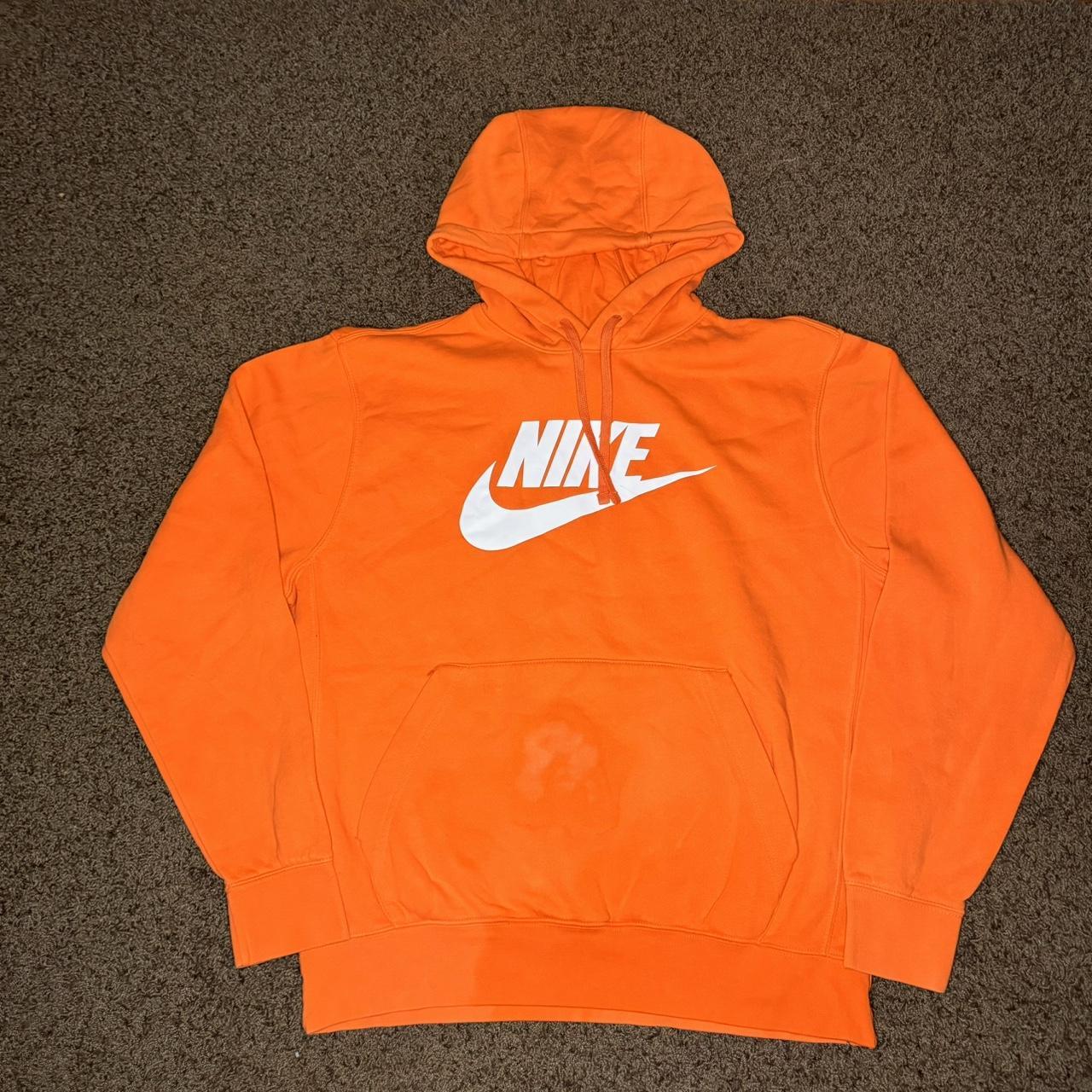 Bright orange nike hoodie best sale