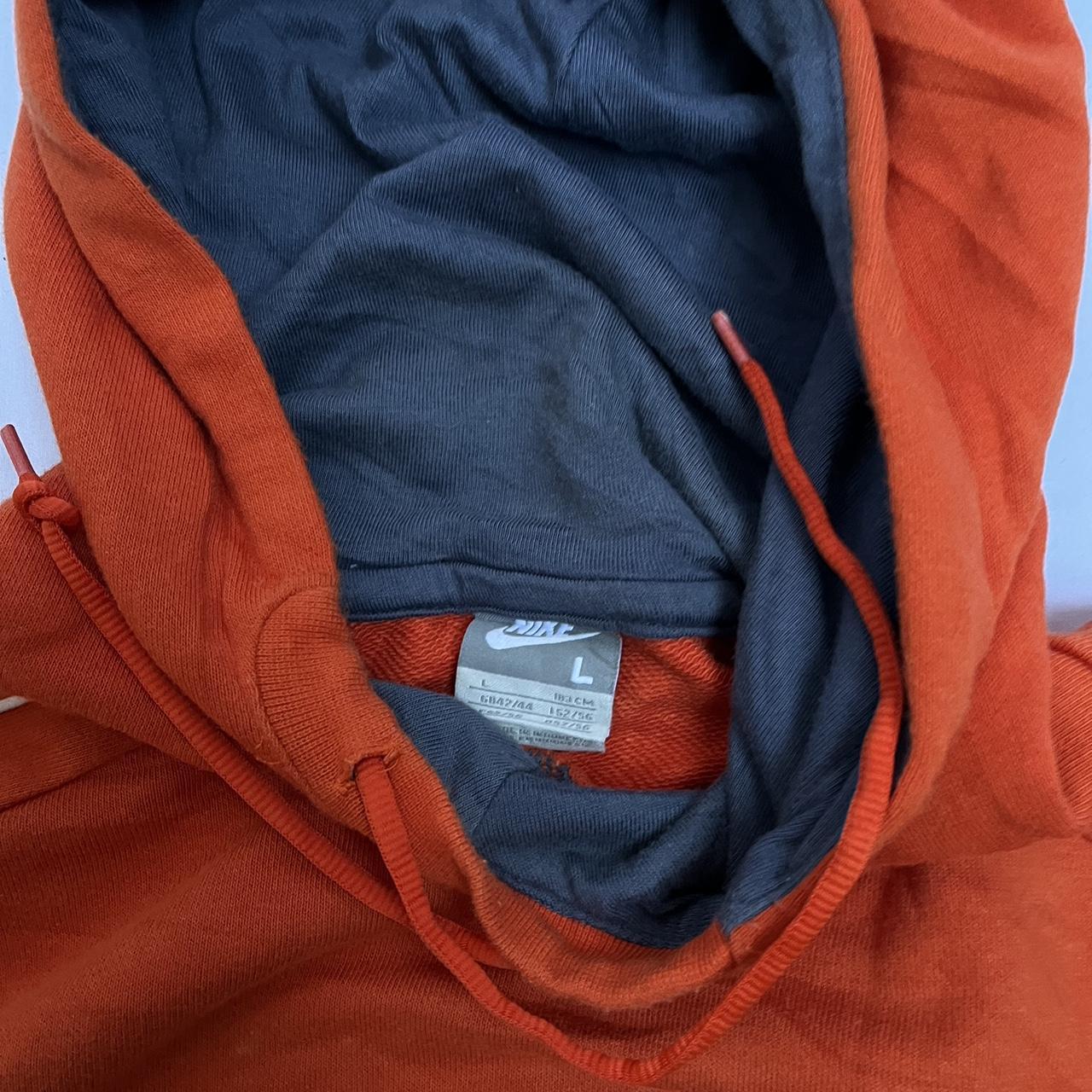 Vintage Orange Nike Hoodie Grade A Size large Depop