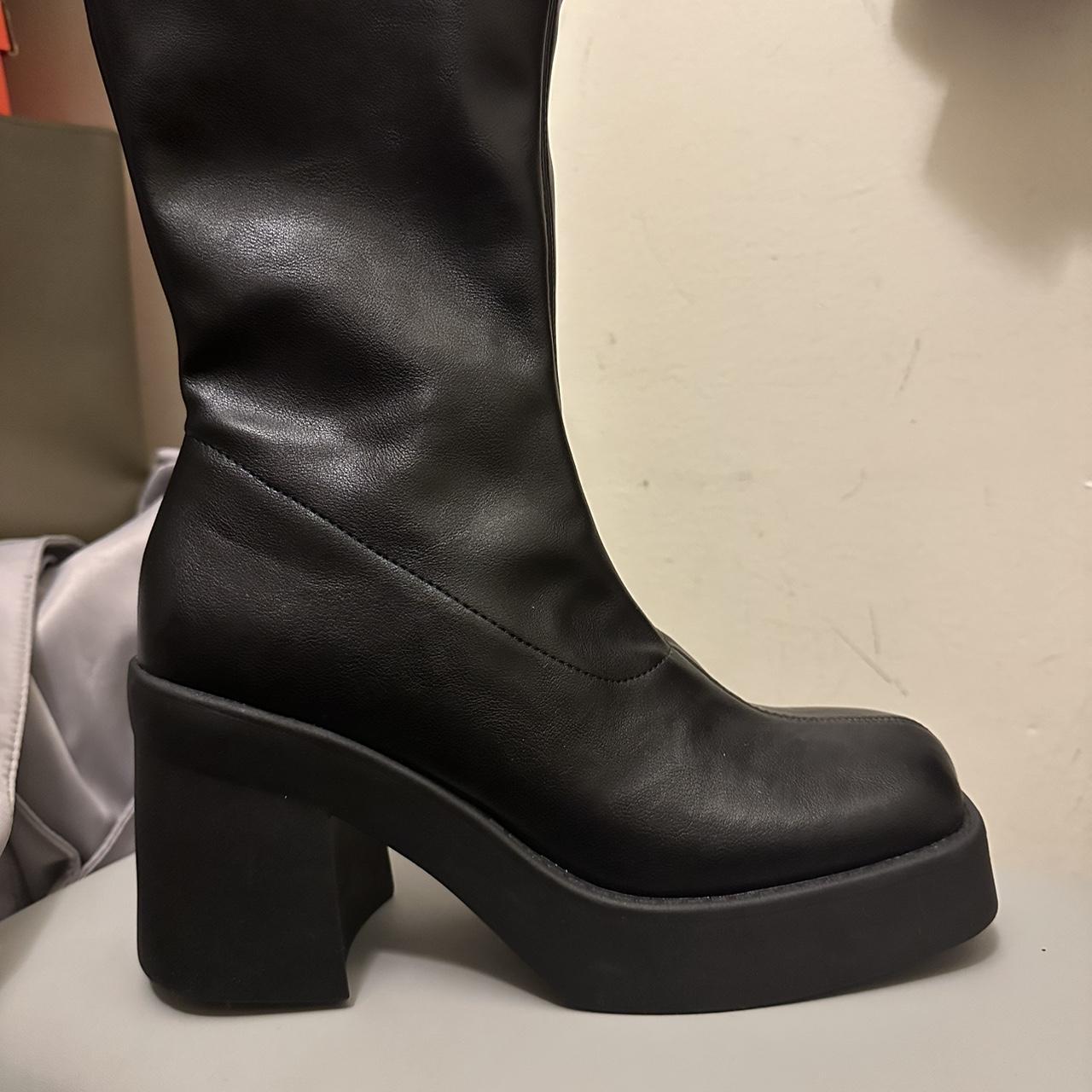 Black Steve Madden Boots - brand new. Currently in... - Depop