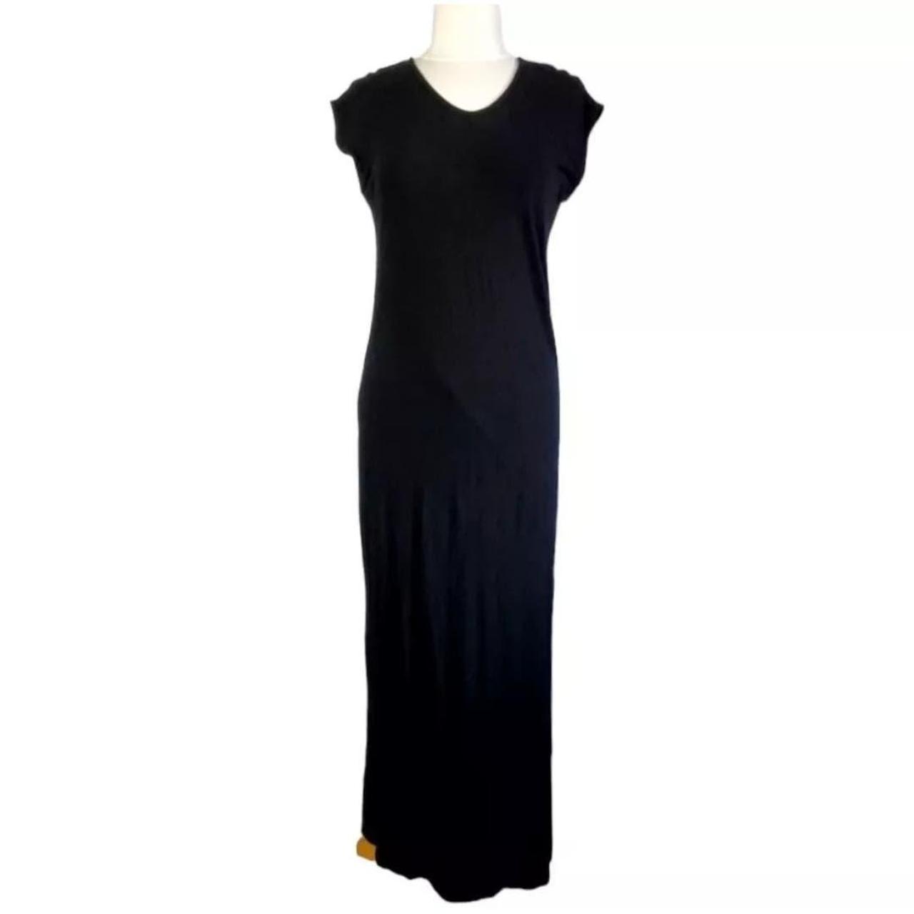 CHICOS Black Maxi T Shirt Long black Dress Womens