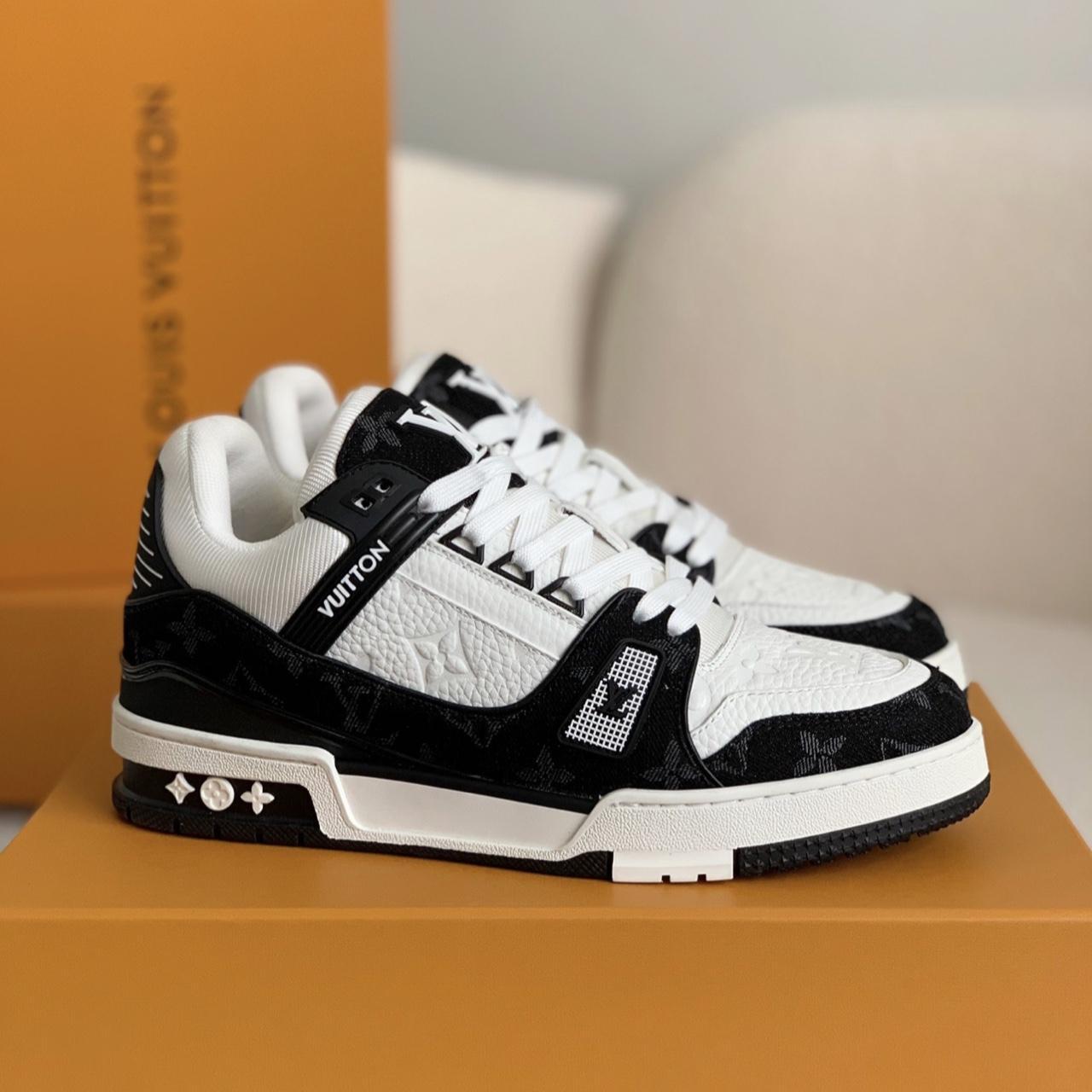 LV Trainer White/Black🐼 ✨Brand New✨ Box and bag | Depop
