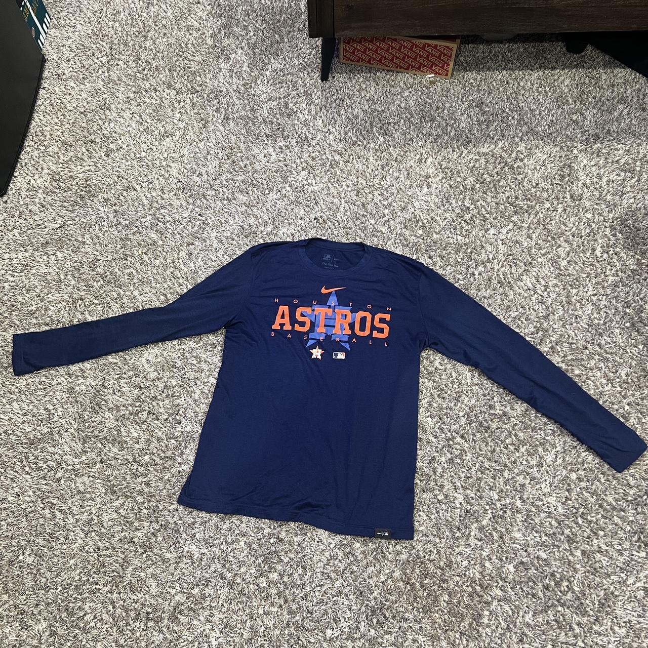 Astros long sleeve hot sale dri fit