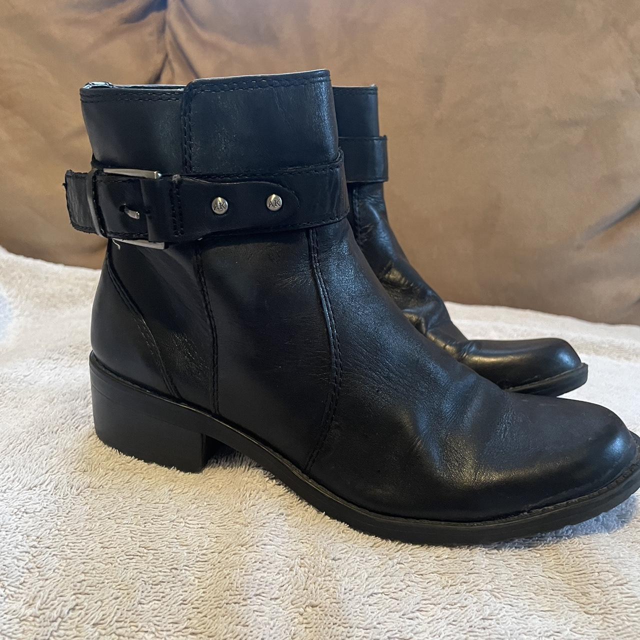 Black Anne Klein boots - Depop