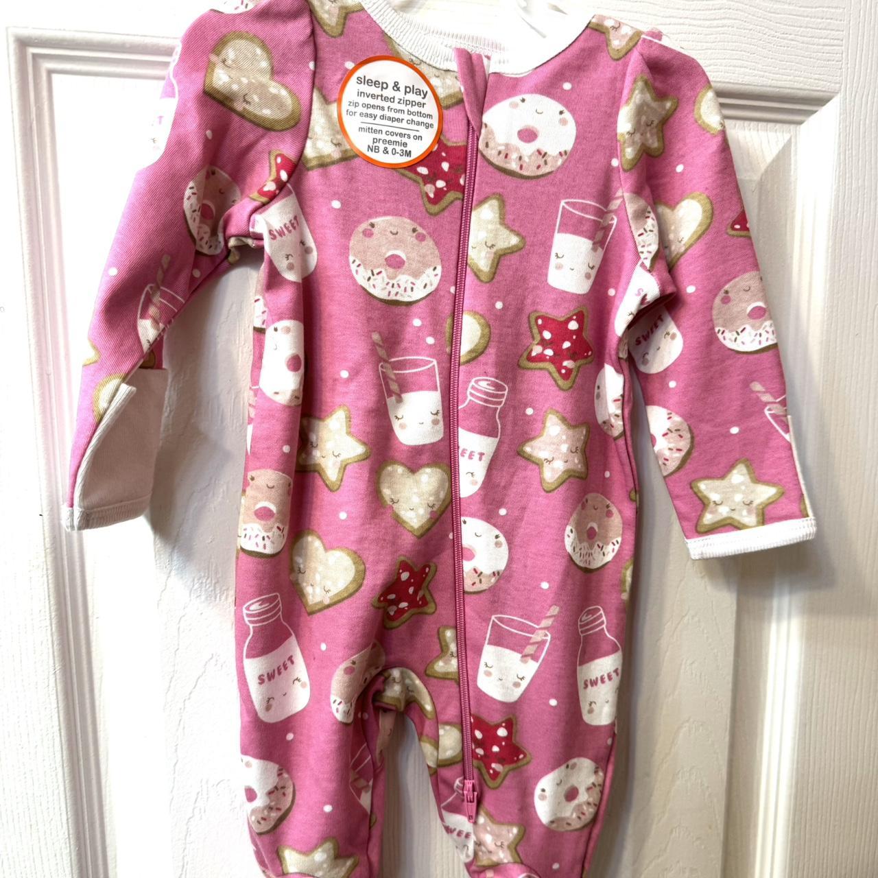 Inverted zipper baby online pajamas