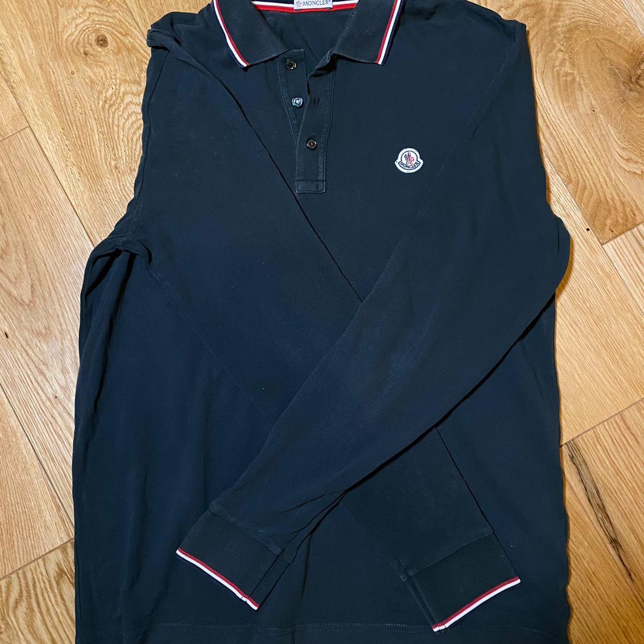 Moncler Long Sleeve Polo Dark Green Size Depop