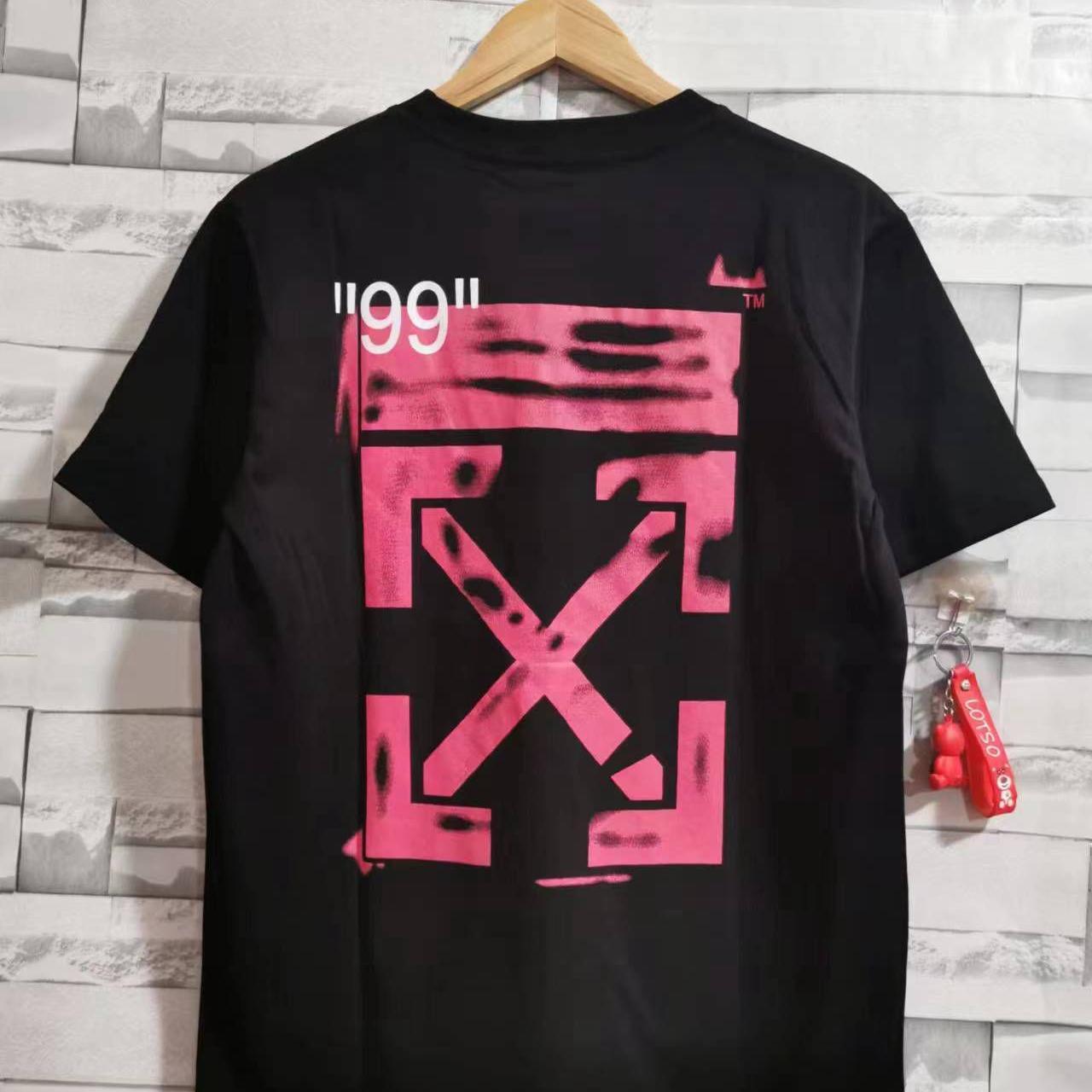 Off white 99 shop t shirt pink