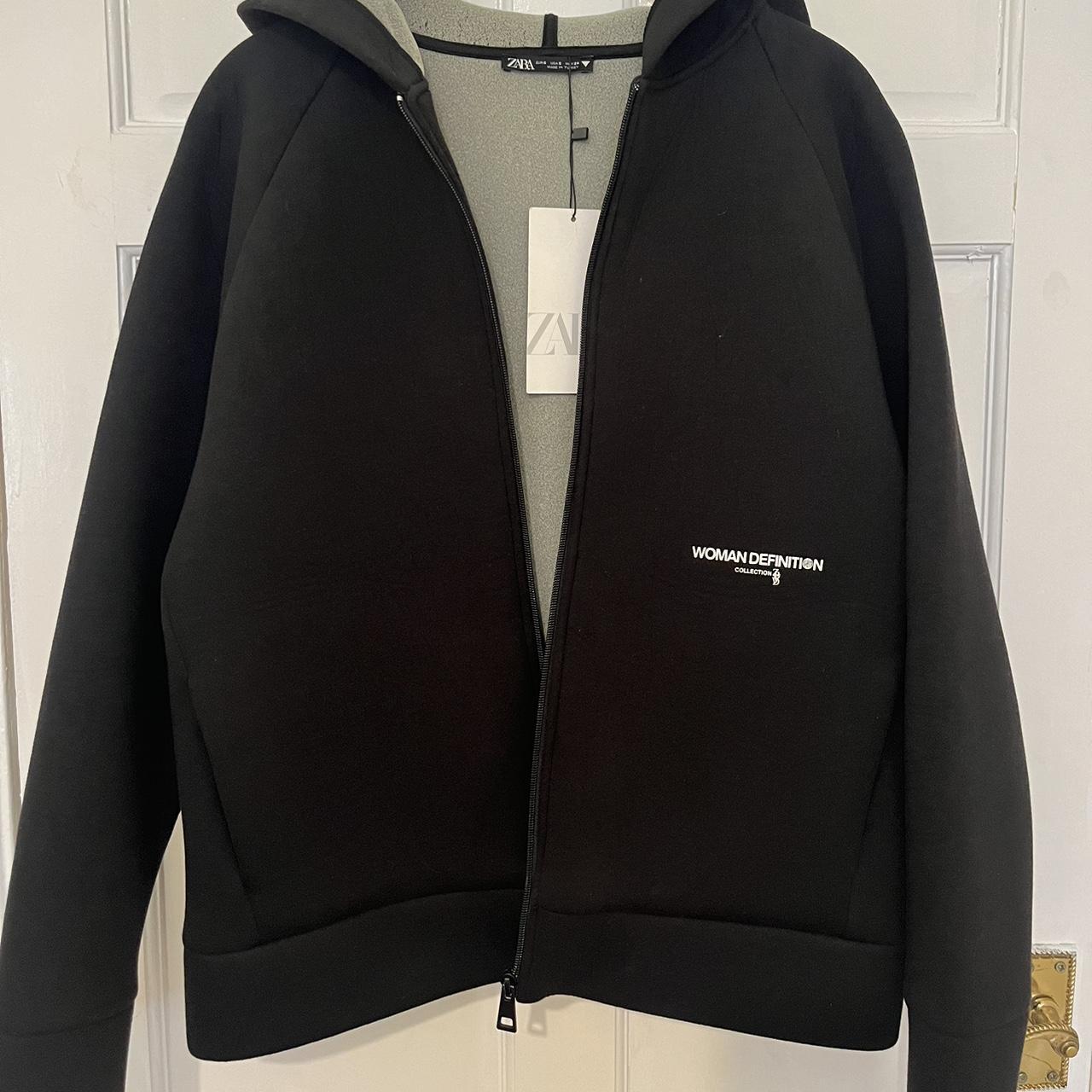 Sweatshirt Jacket Zara Neoprene Sweatshirt NEOPRENE-EFFECT JACKET