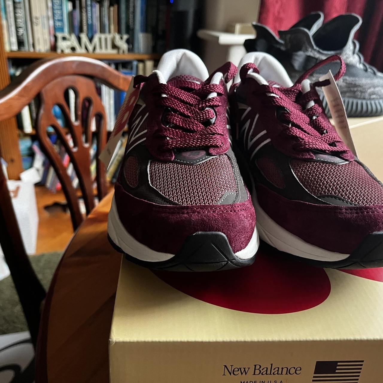 New balance hot sale 990v4 burgundy