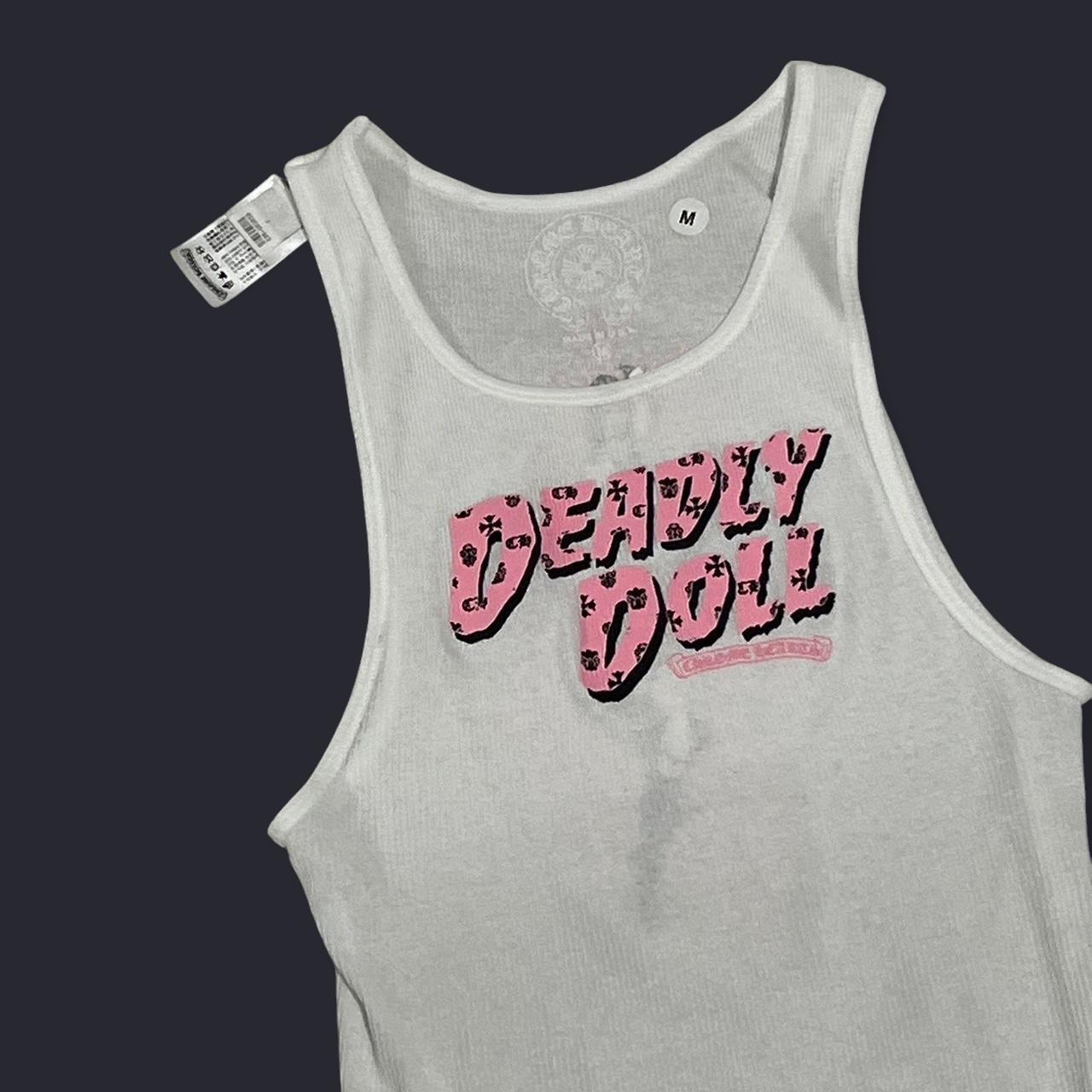 Chrome hearts Deadly doll Tank top Lサイズ Chrome Hearts Deadly Doll White Tank Top Size Large | eBay