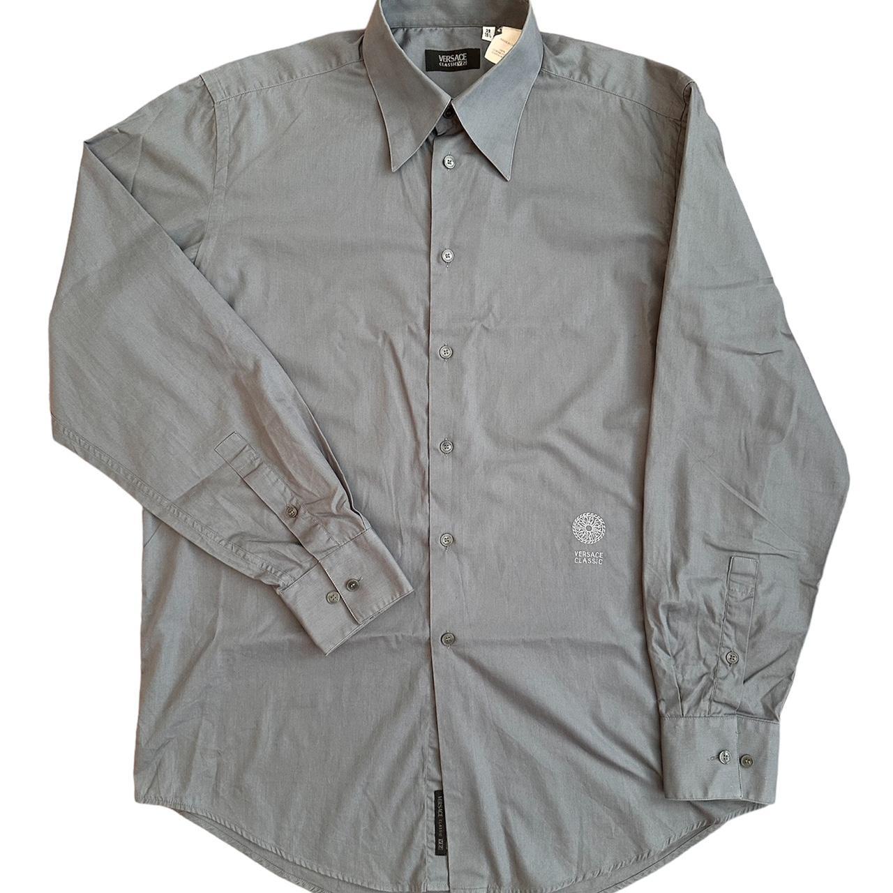 【美品】 VERSACE CLASSIC V2 OUTER SHIRT 52 VERSACE CLASSIC V2 silk shirt Baroque Wild Signature with
