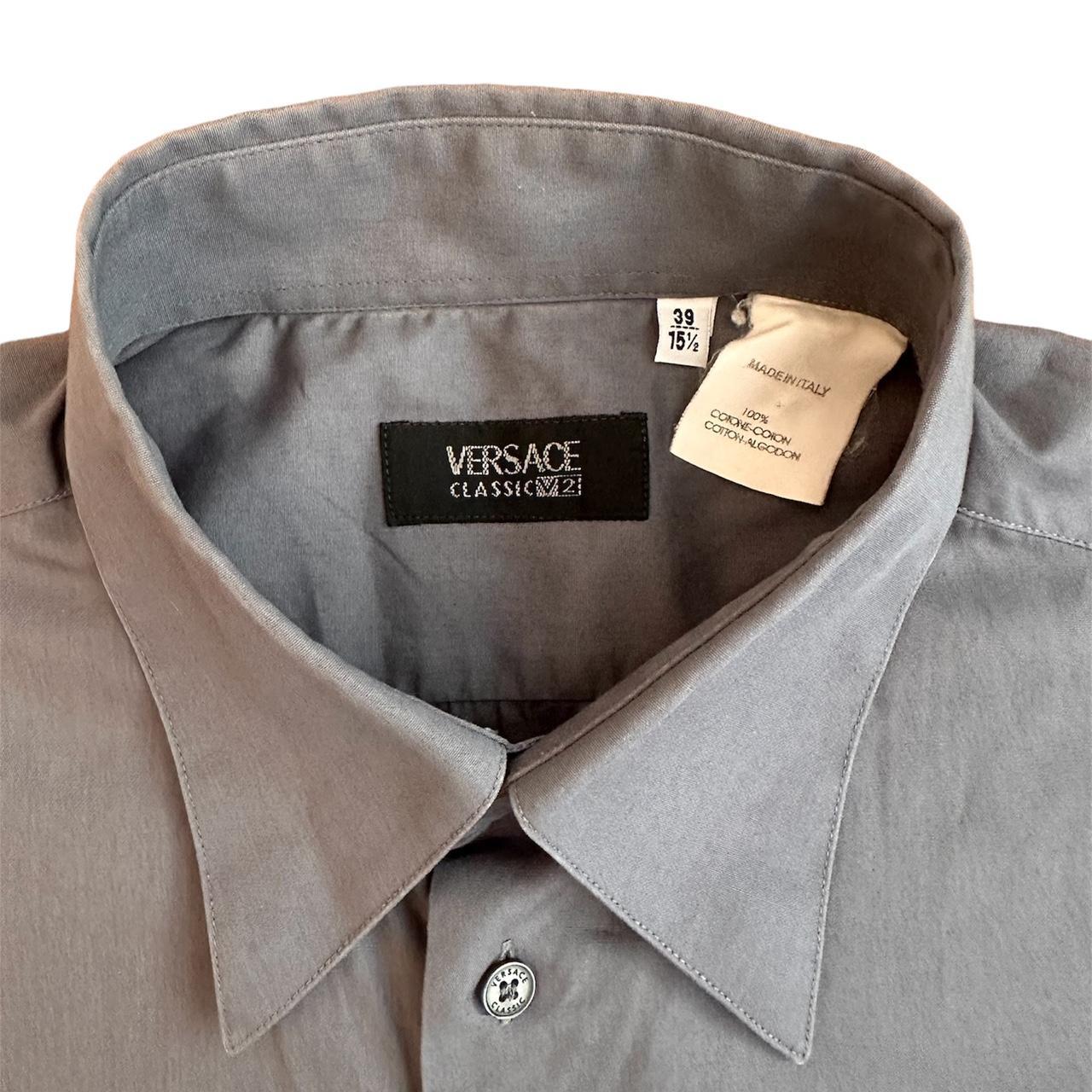 【美品】 VERSACE CLASSIC V2 OUTER SHIRT 52 Versace Classic V2 Brown Corduroy Lining Cotton Men's Casual
