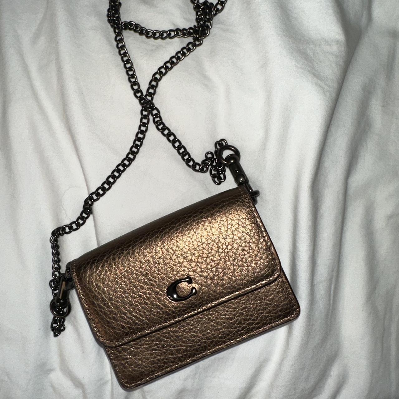 Metallic buy Bronze COACH handbag and wallet